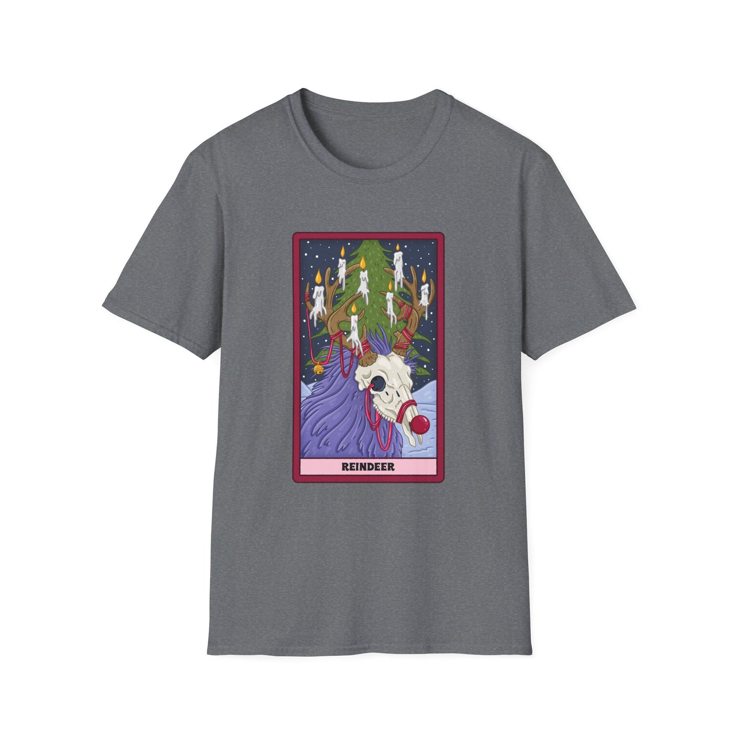 Haunted Reindeer: Gothic Holiday Tarot Tee