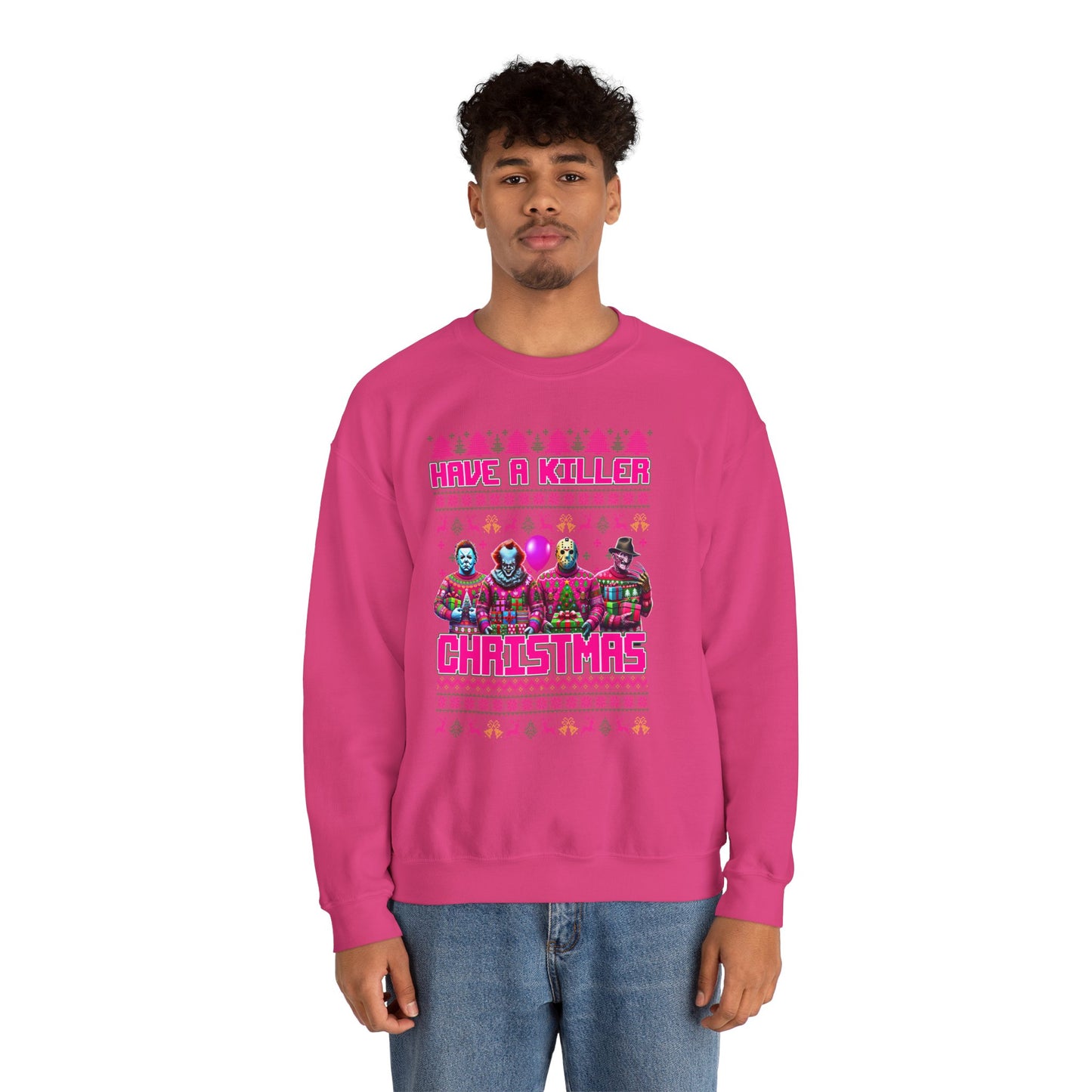 Psycho Pink Christmas Pullover