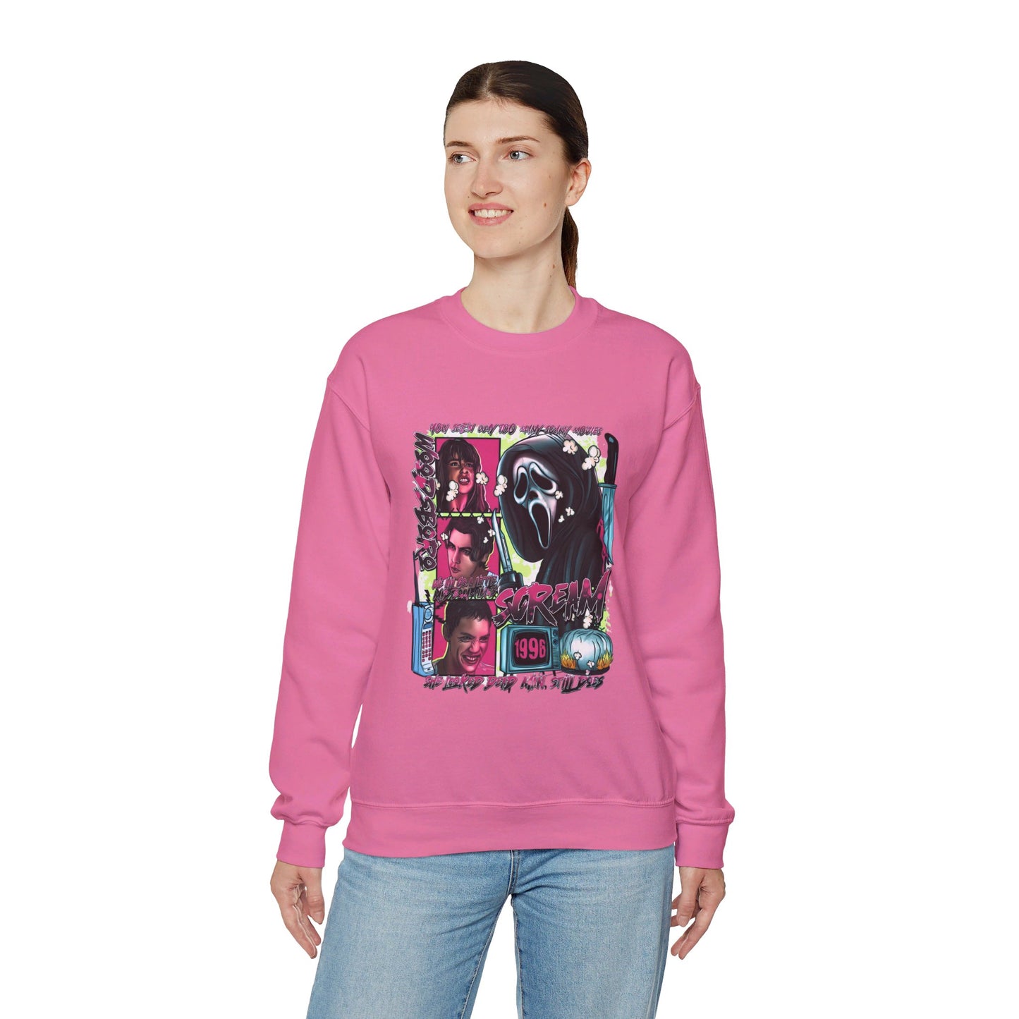 Neon Nightmare Scream Pullover