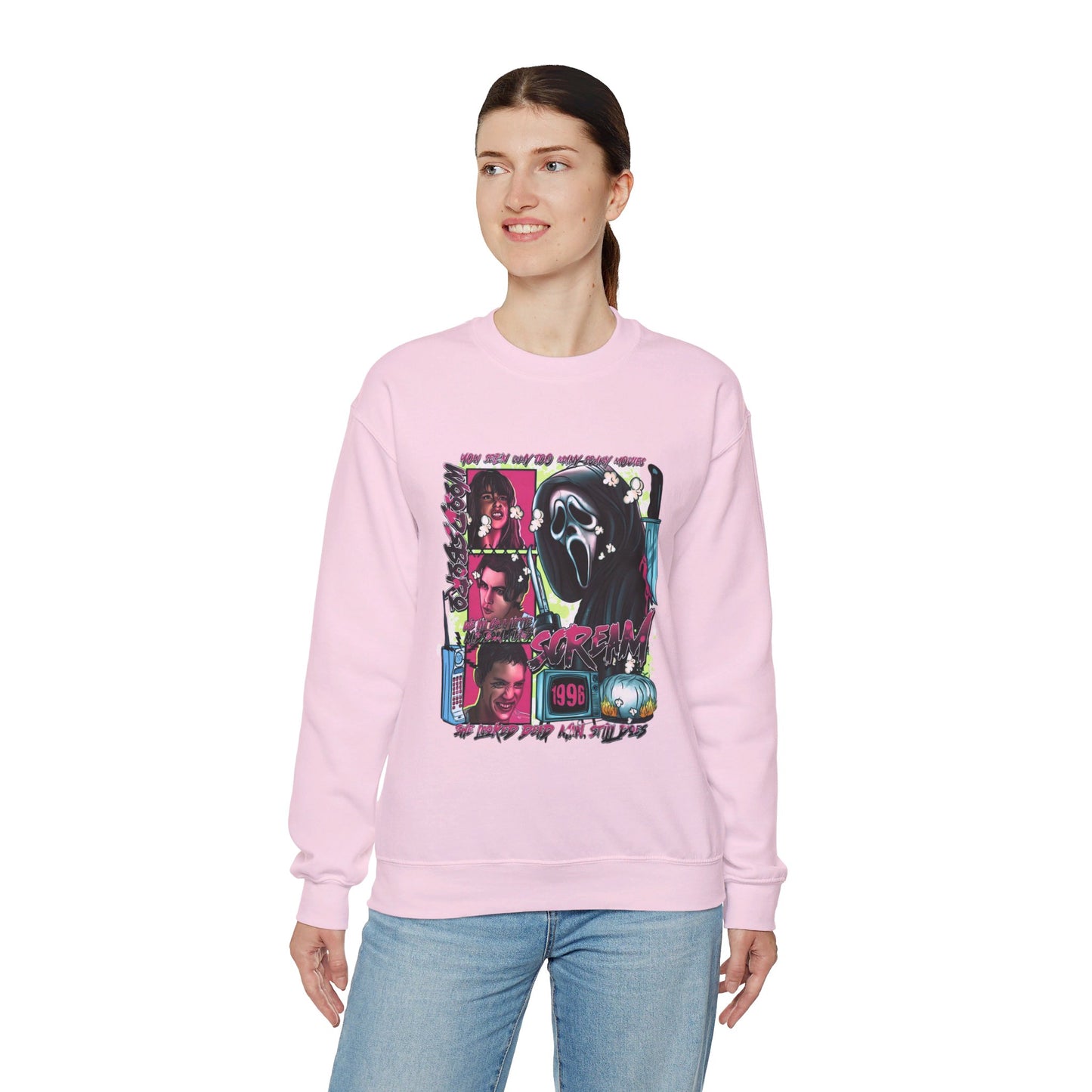 Neon Nightmare Scream Pullover