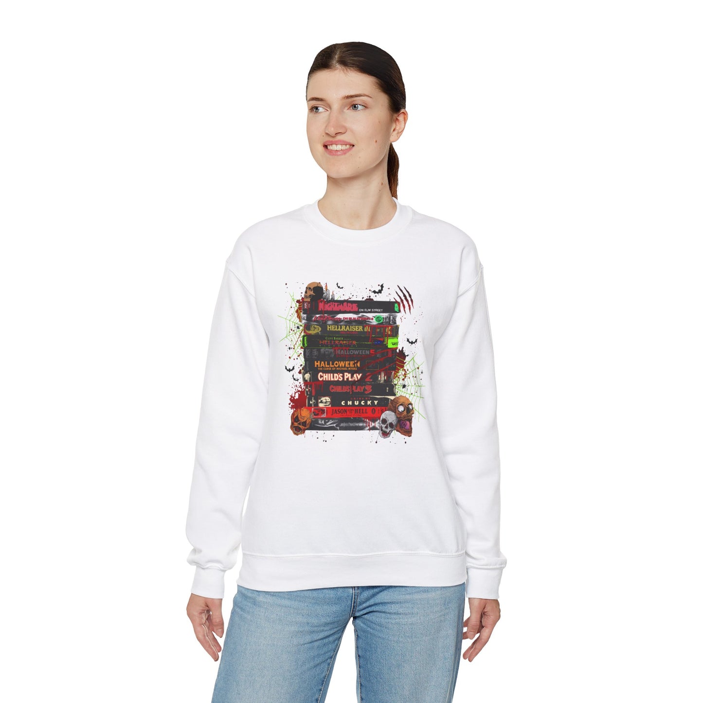 Icons of Horror Movie Stack Pullover