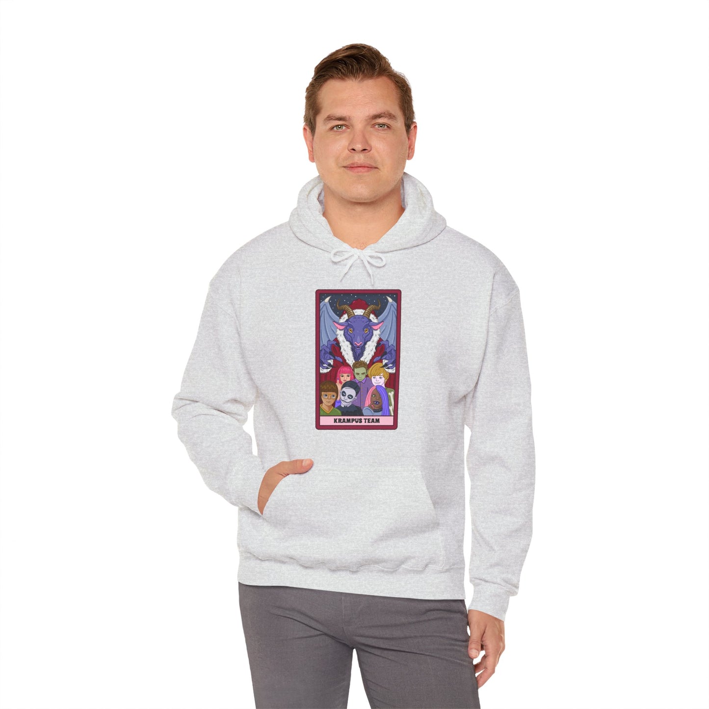 Krampus Team: Spooky Holiday Tarot Hoodie