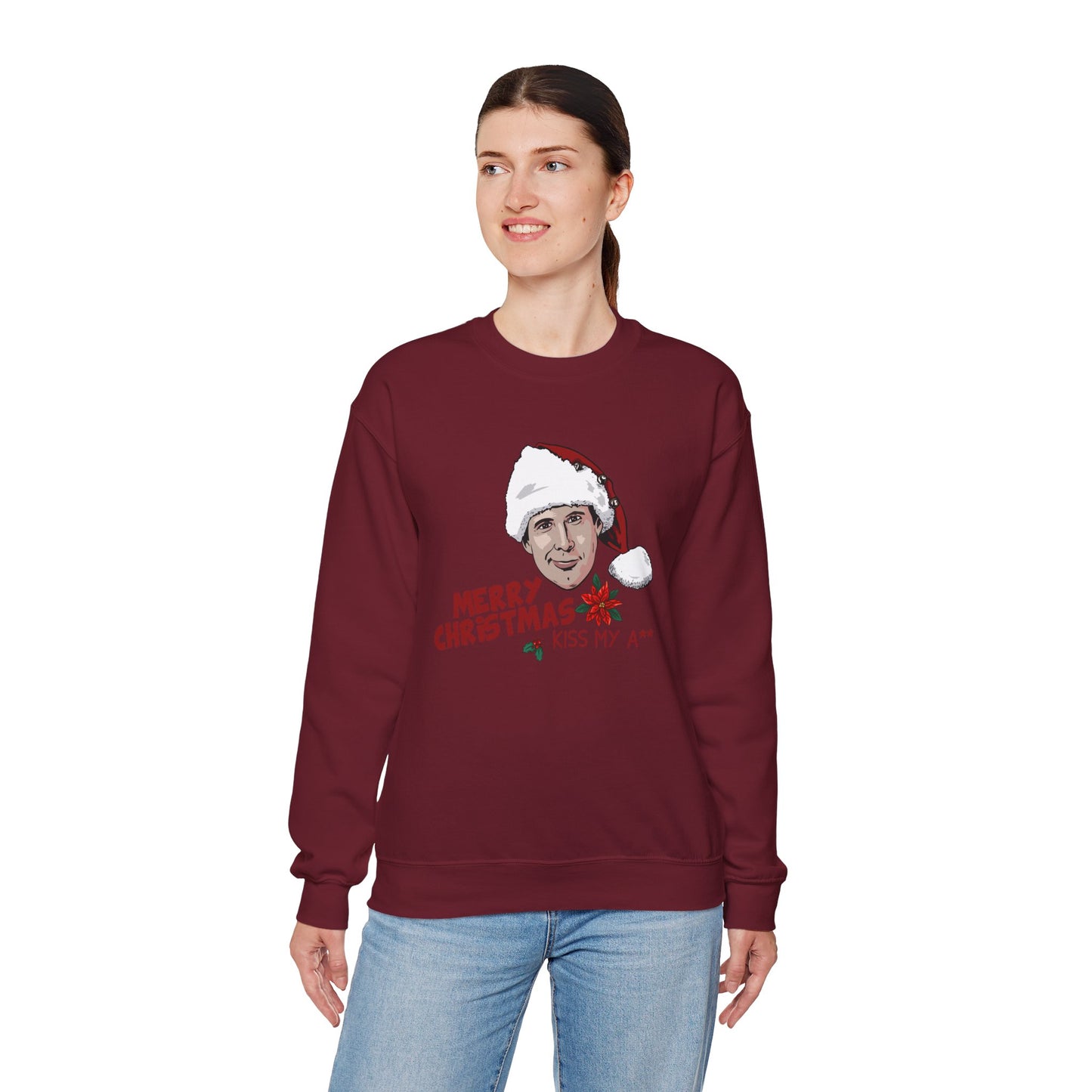 Kiss My A** Christmas Sweatshirt