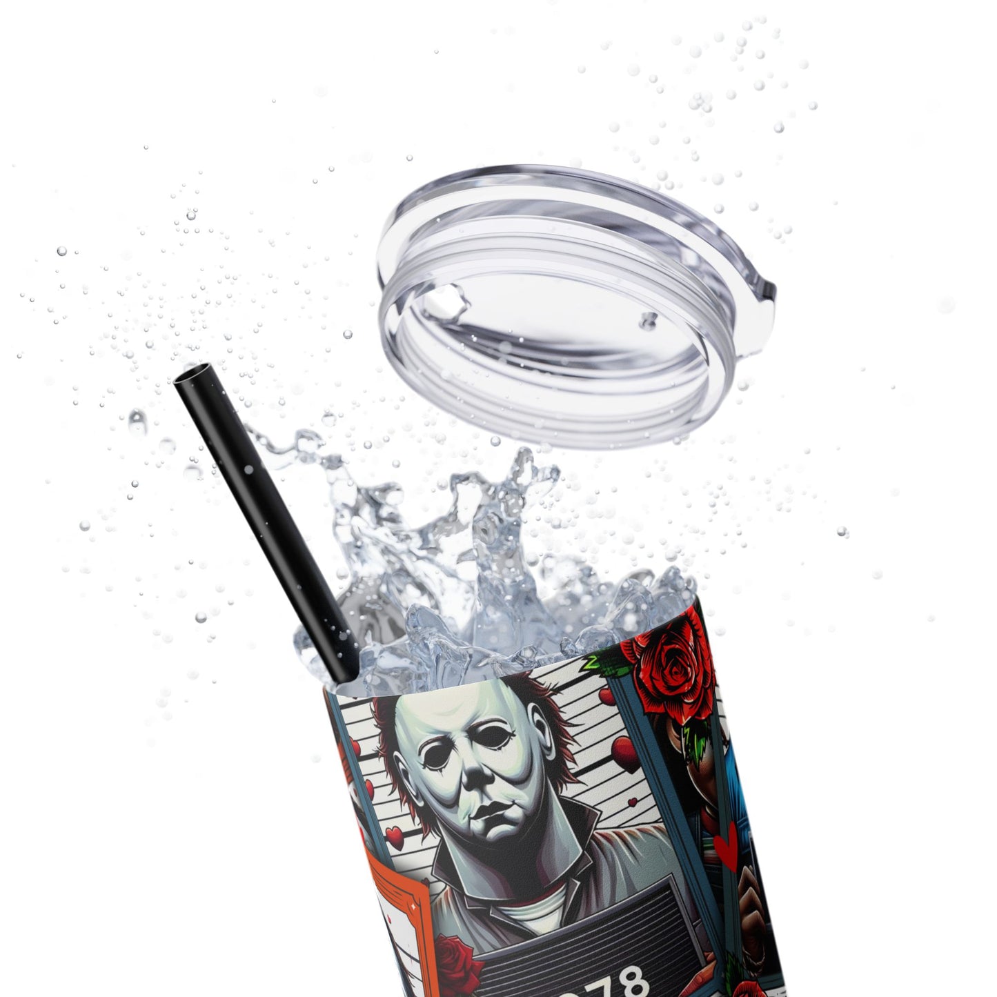 Slasher Lineup Tumbler – Horror Mugshots Edition