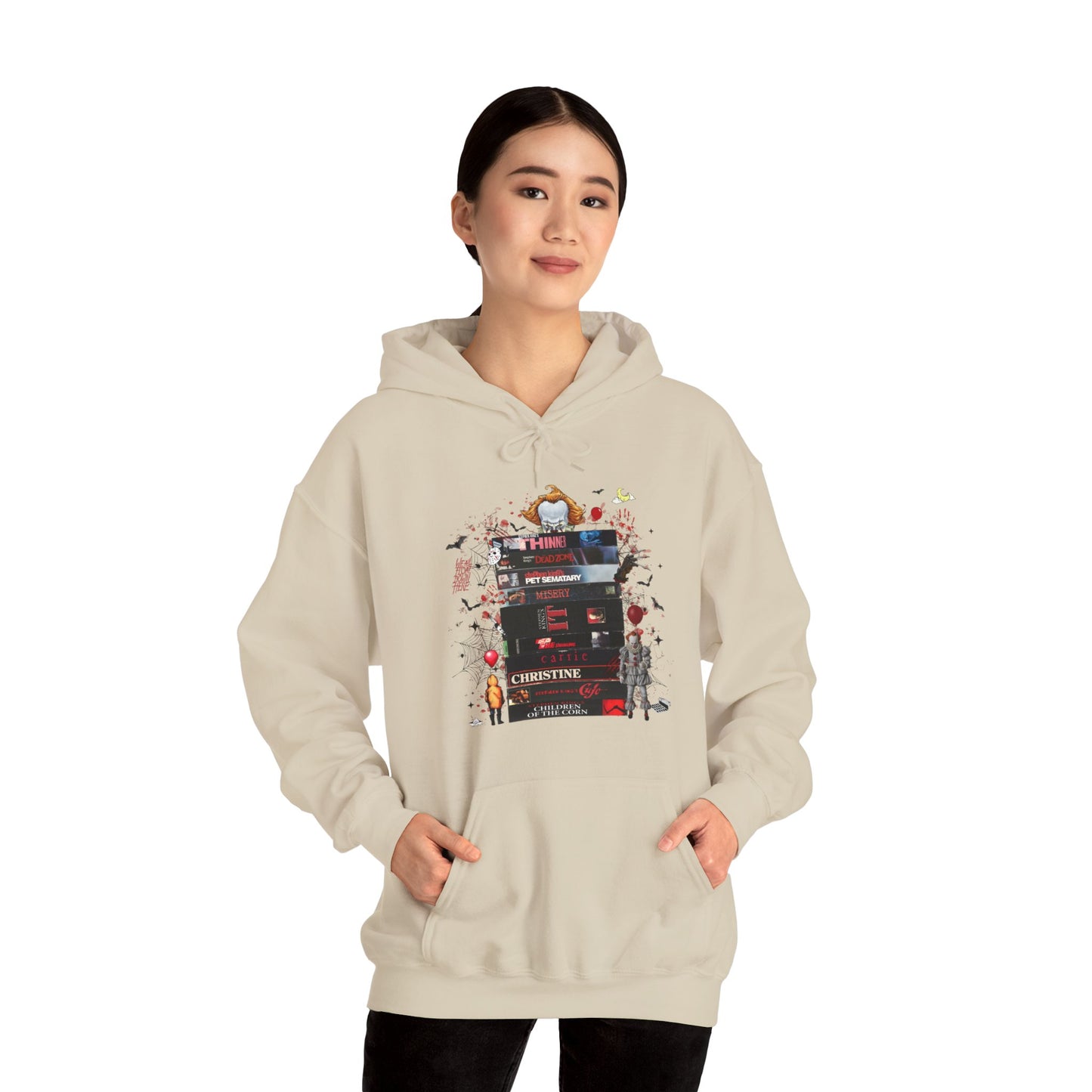 King of Horror Movie Stack Hoodie