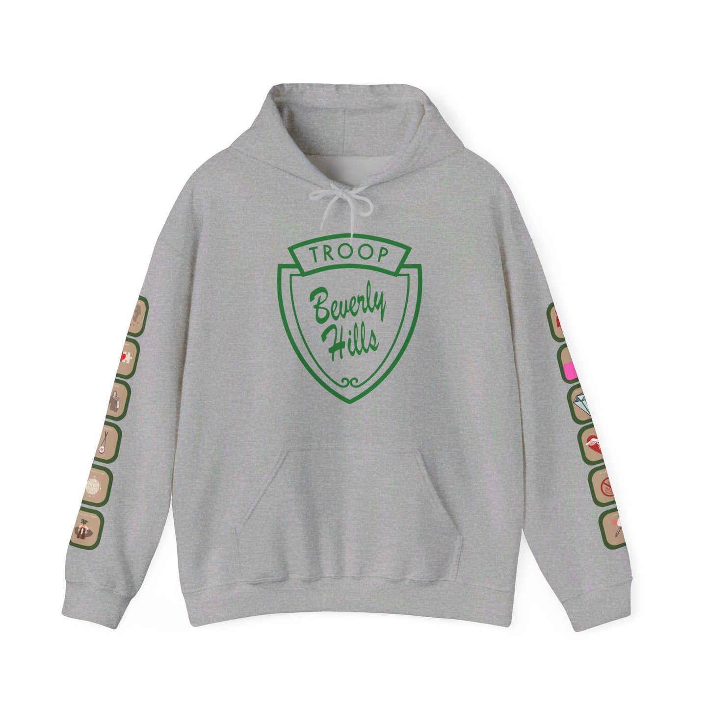 Troop Beverly Hills Logo Only Hoodie - Oodles of Patches