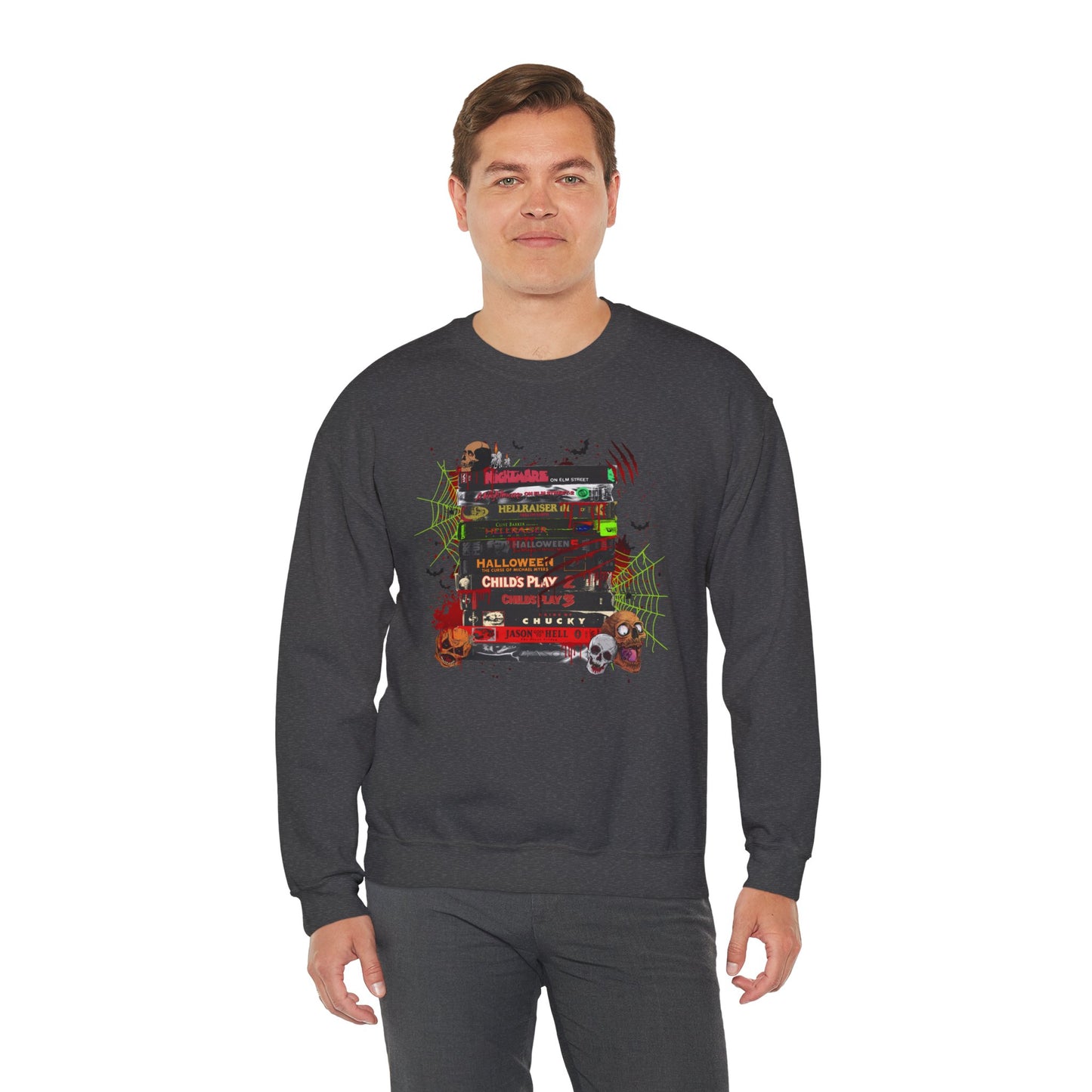 Icons of Horror Movie Stack Pullover