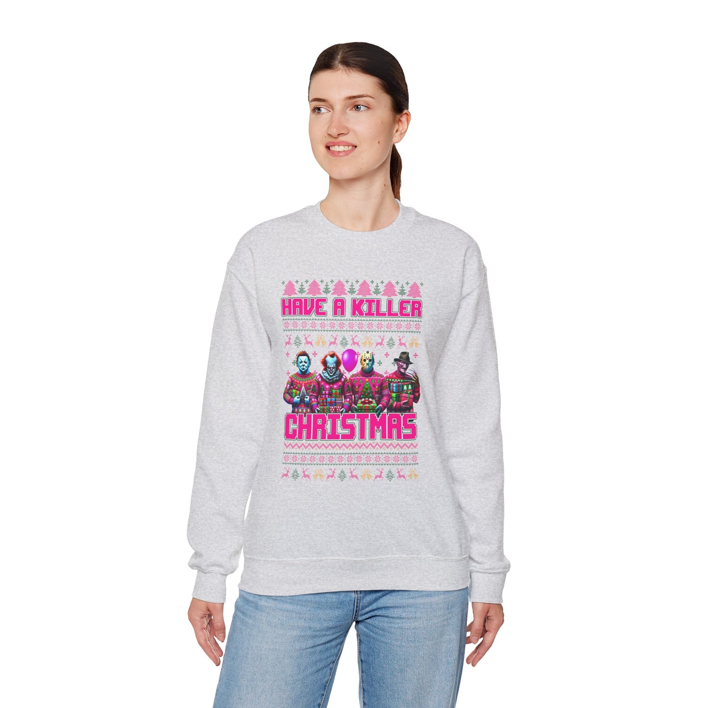 Psycho Pink Christmas Pullover