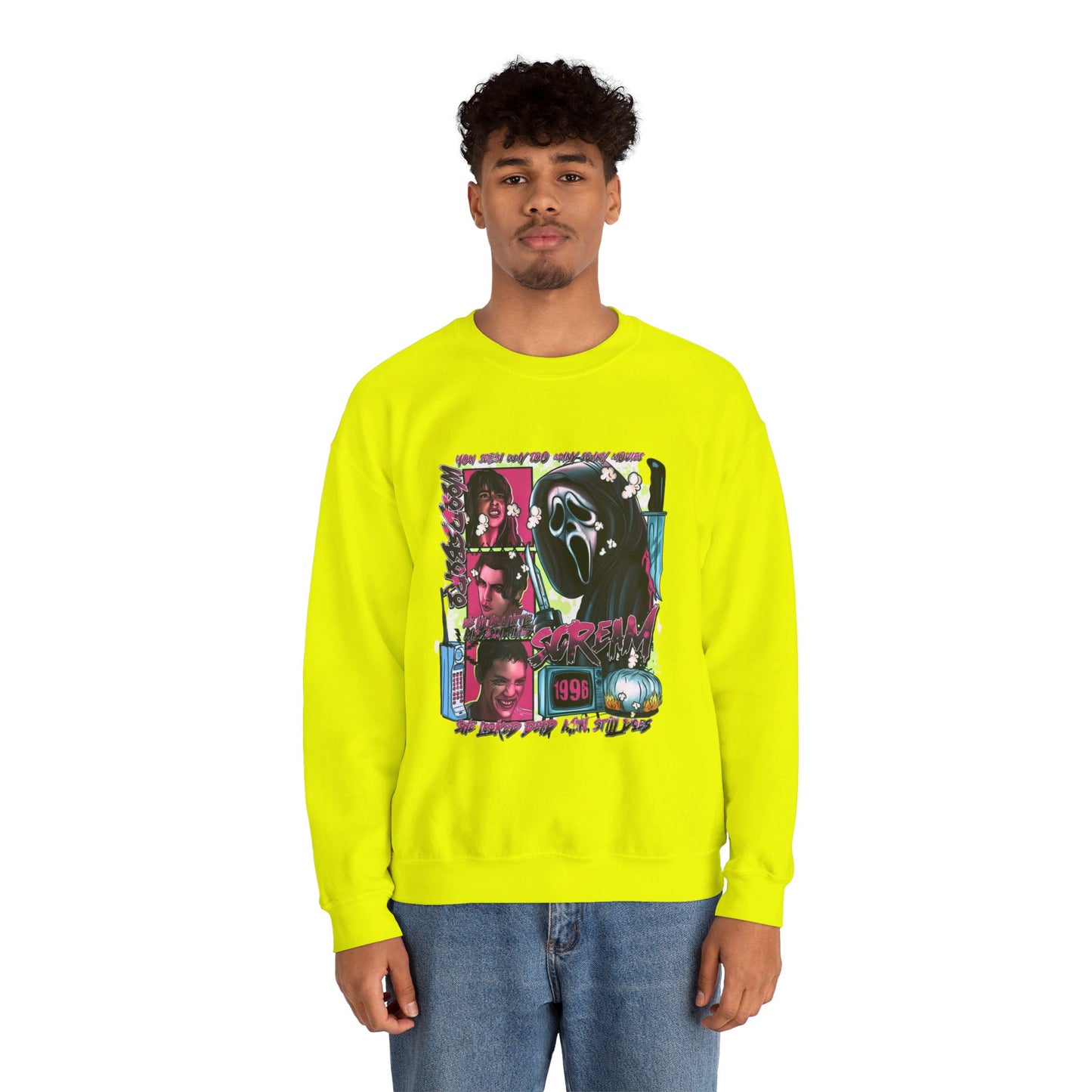 Neon Nightmare Scream Pullover