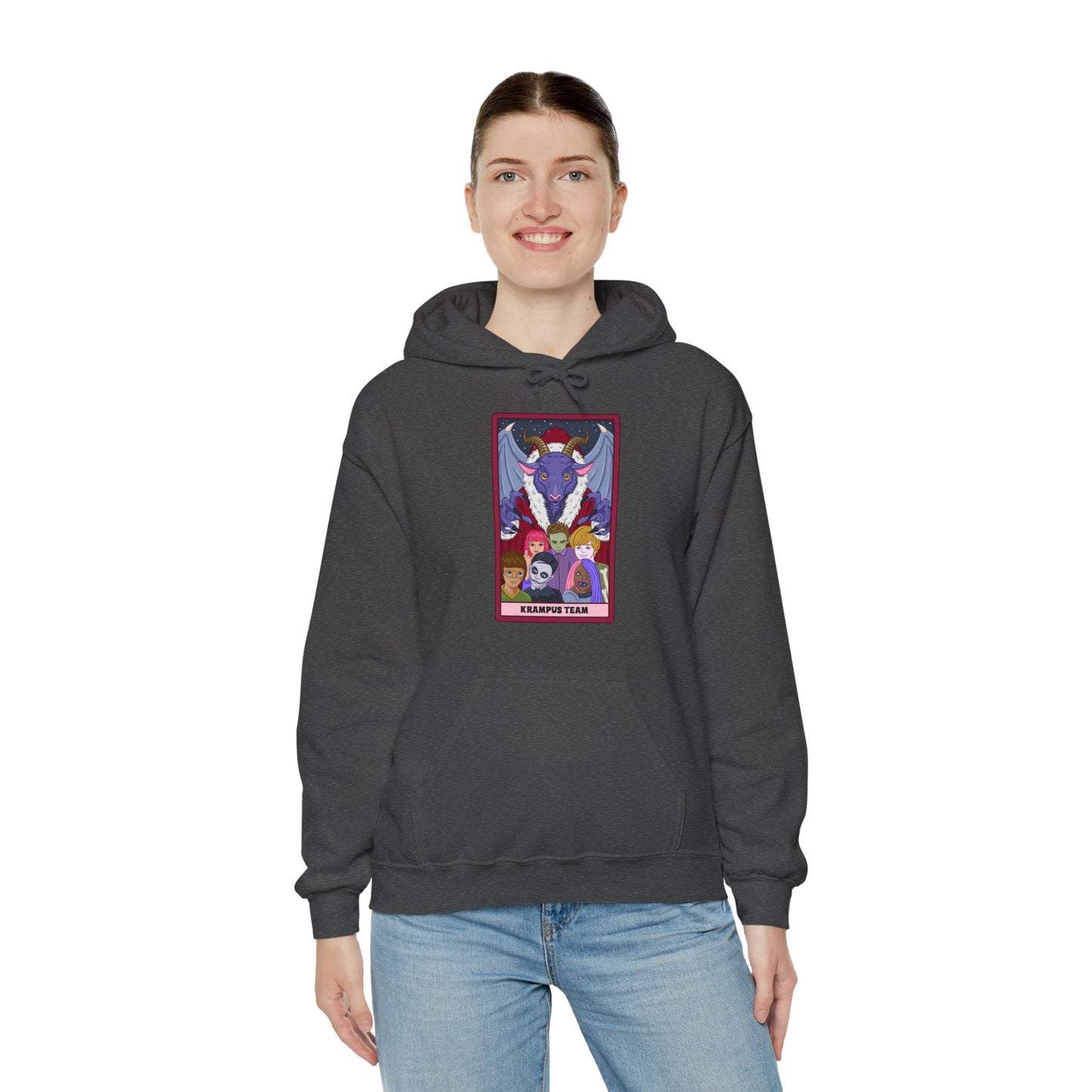 Krampus Team: Spooky Holiday Tarot Hoodie