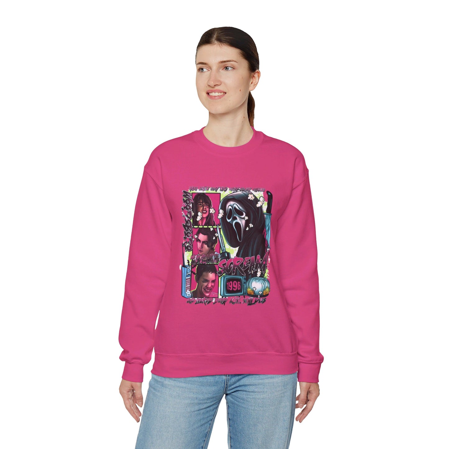 Neon Nightmare Scream Pullover