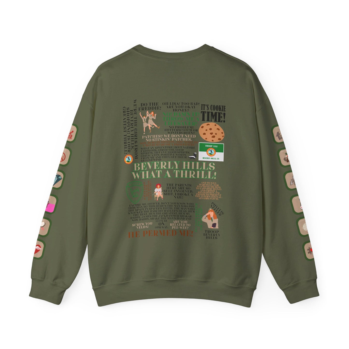 Troop Beverly Hills Quote Pullover - Oodles of Patches