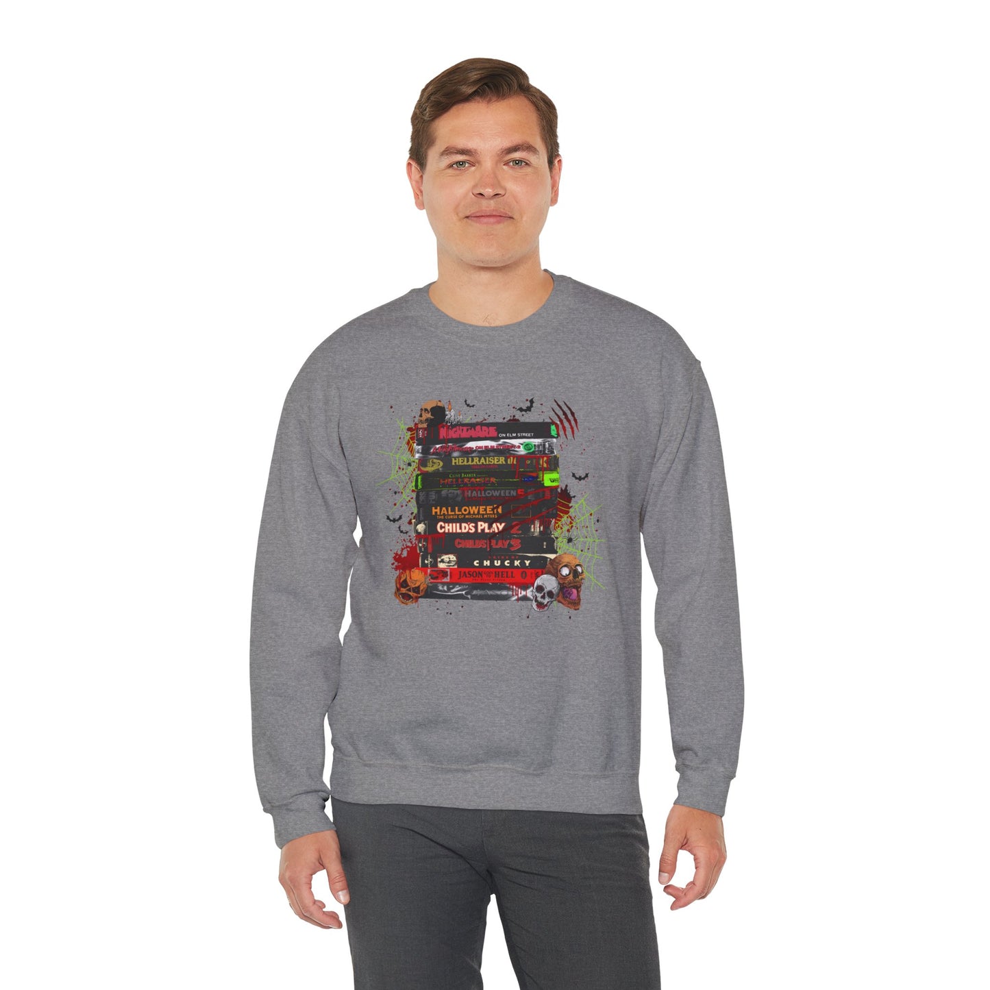 Icons of Horror Movie Stack Pullover