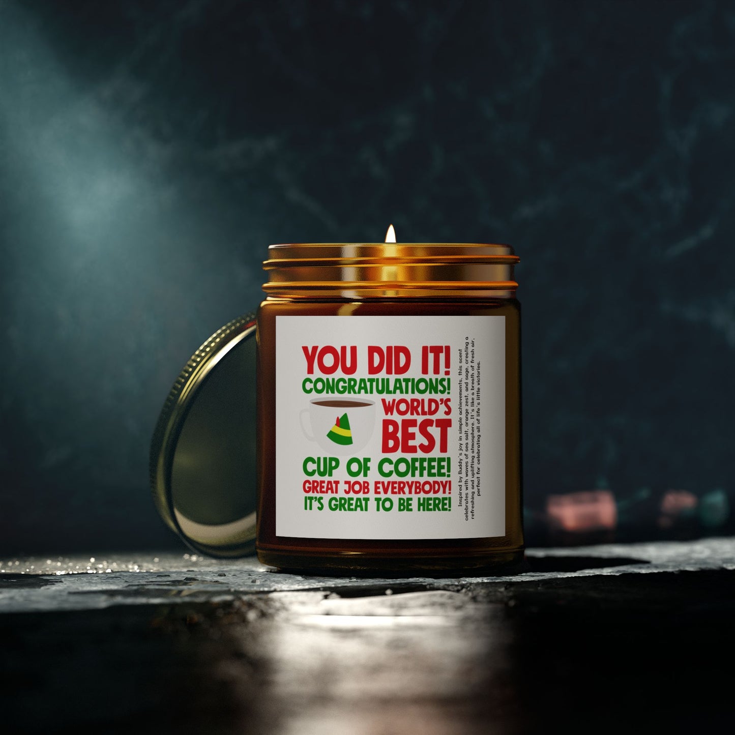 You Did It Scented Candle, Coconut Apricot Wax