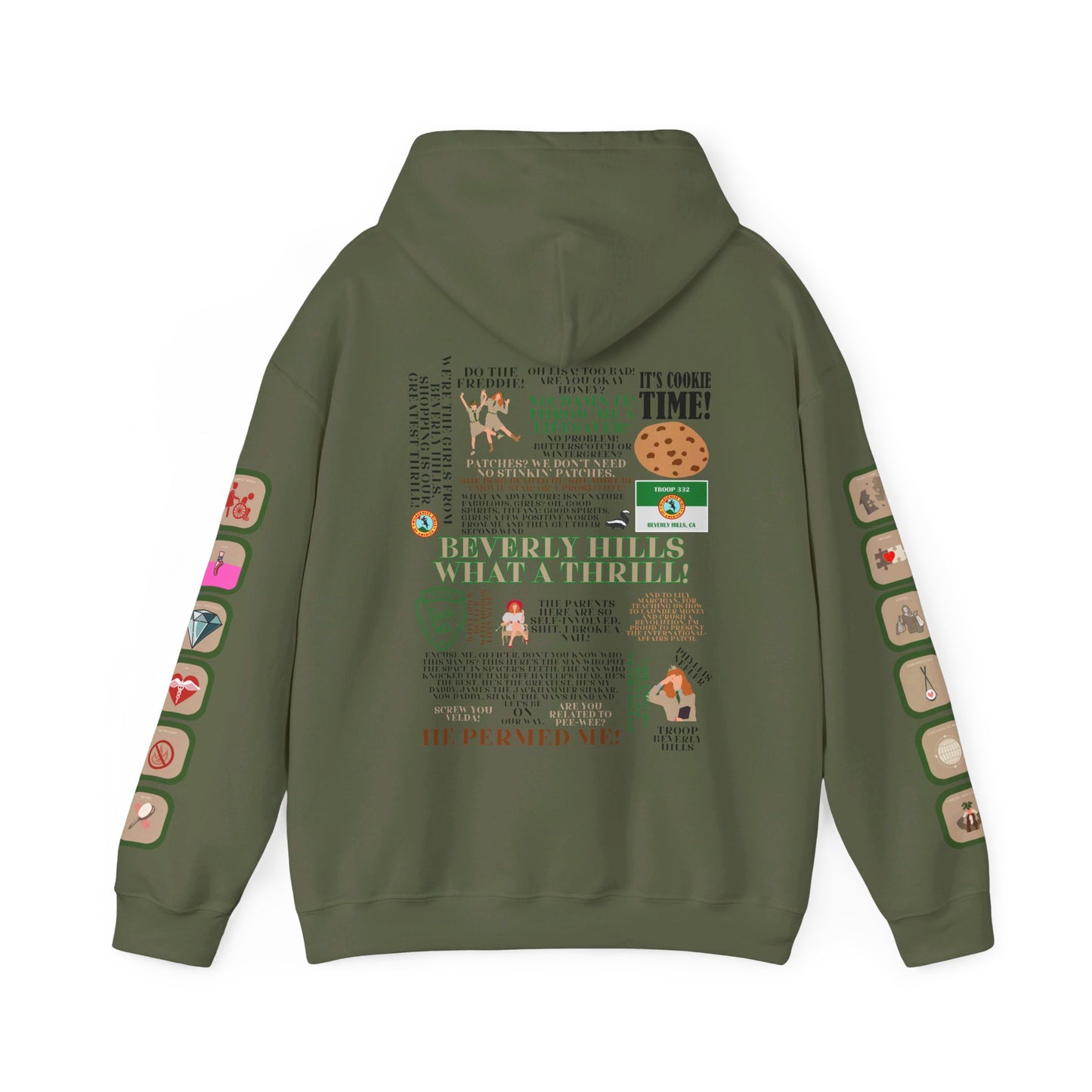 Troop Beverly Hills Quote Hoodie - Oodles of Patches