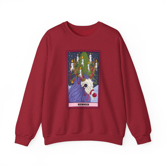 Haunted Reindeer: Gothic Holiday Tarot Pullover