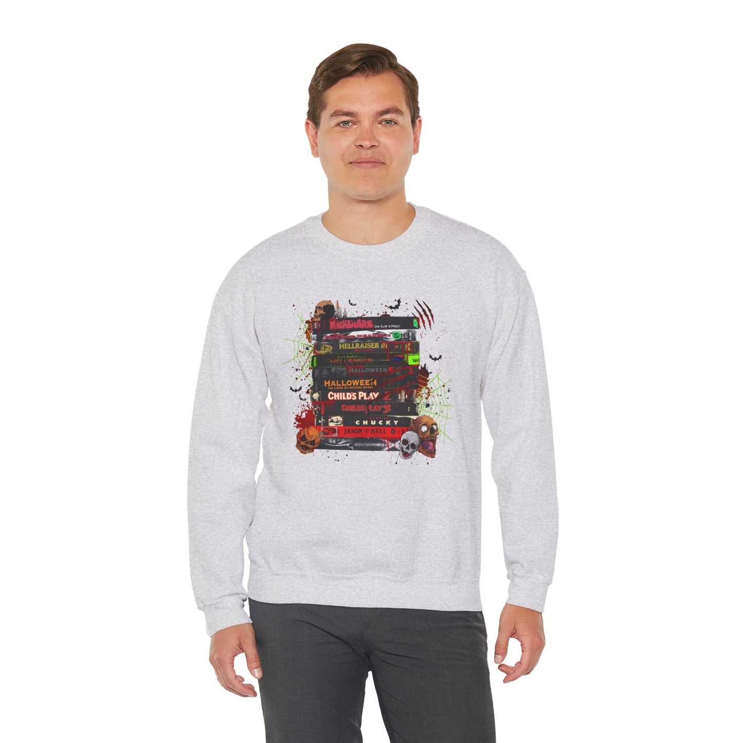 Icons of Horror Movie Stack Pullover