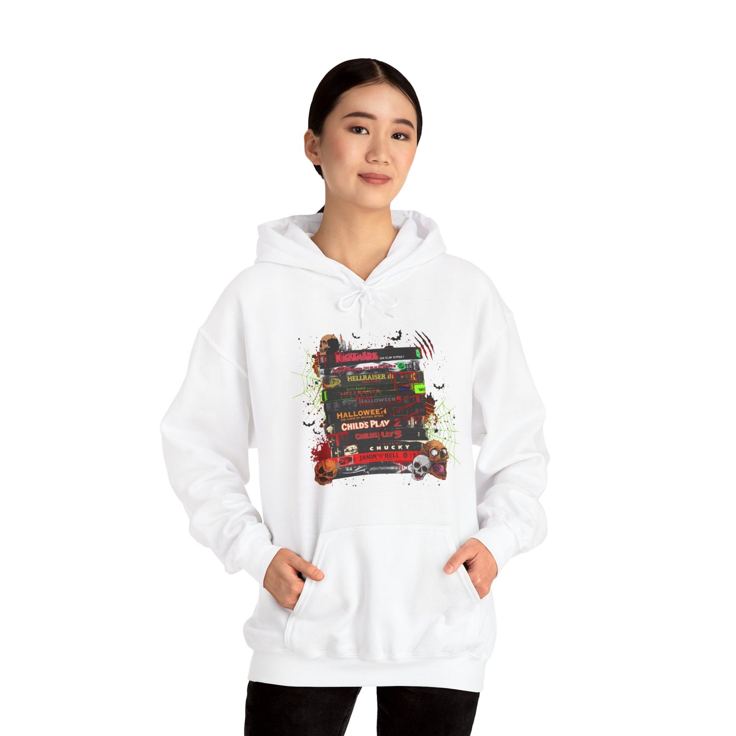 Icons of Horror Movie Stack Hoodie