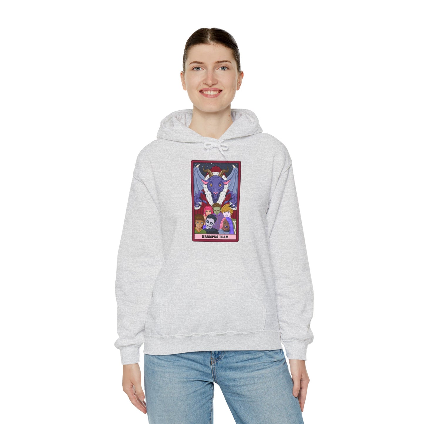 Krampus Team: Spooky Holiday Tarot Hoodie