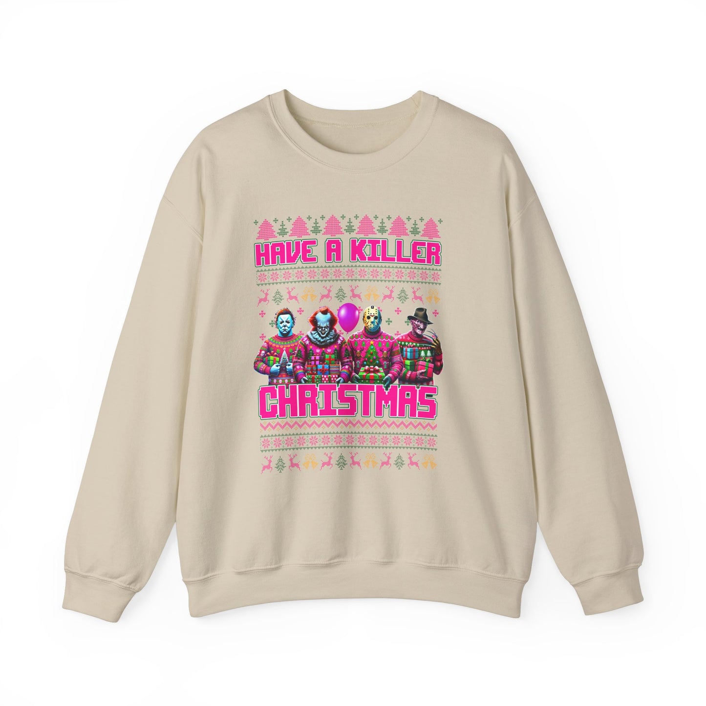 Psycho Pink Christmas Pullover