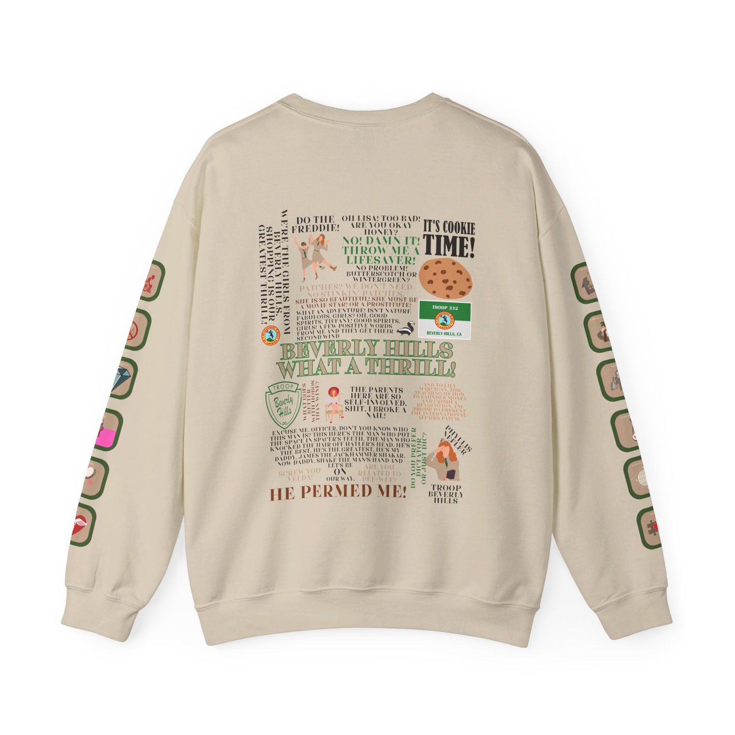 Troop Beverly Hills Quote Pullover - Oodles of Patches