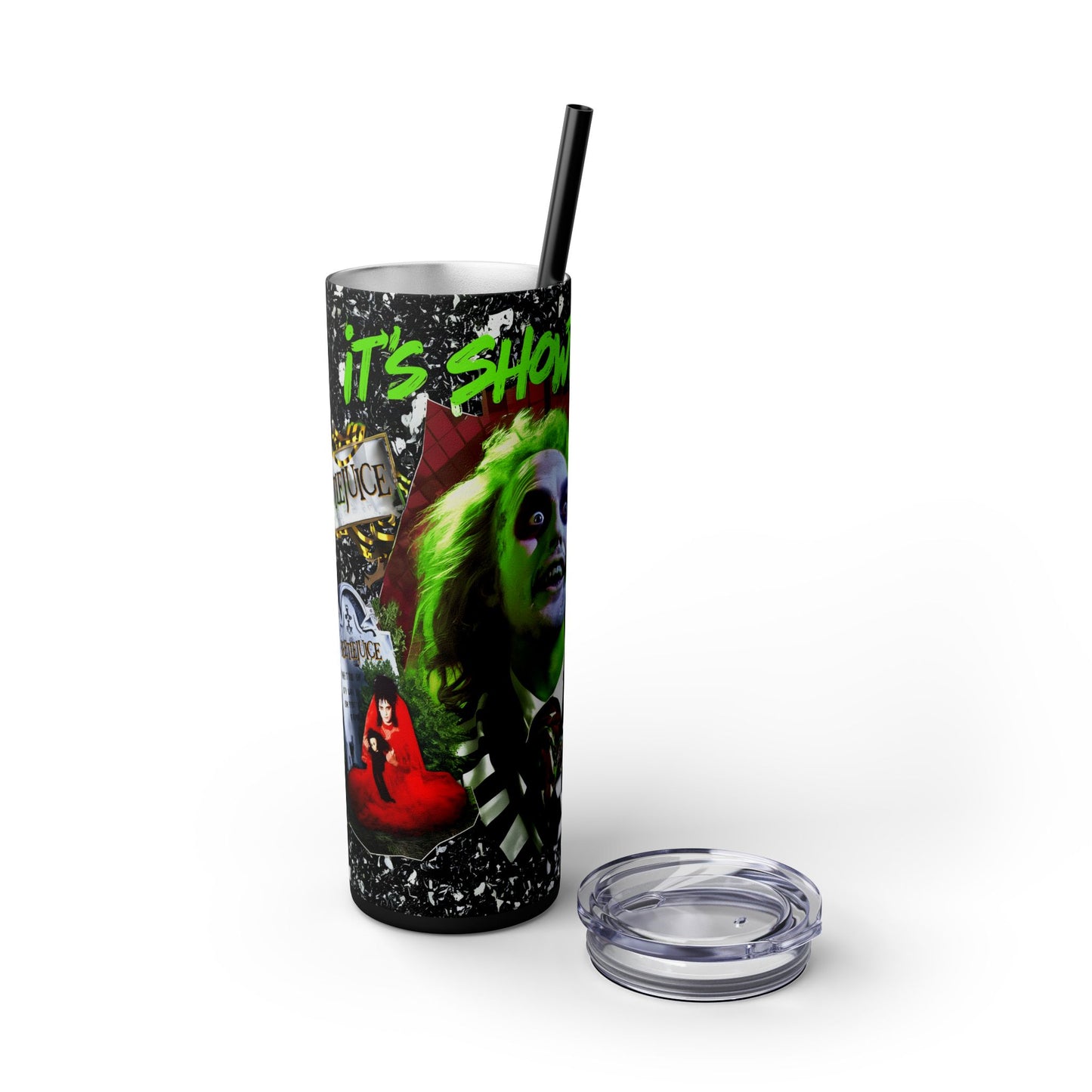 It's Showtime Skinny Tumbler with Straw, 20oz