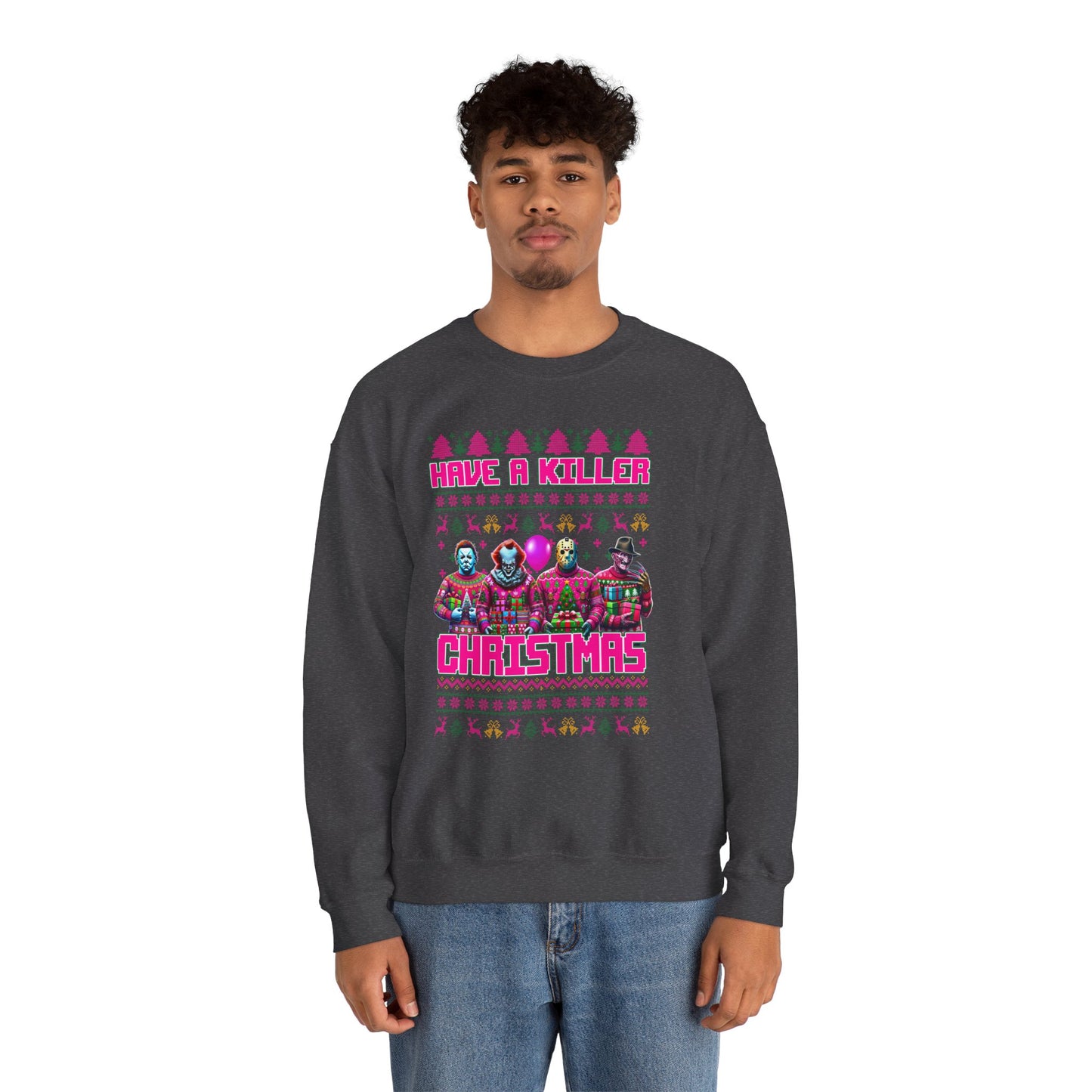 Psycho Pink Christmas Pullover