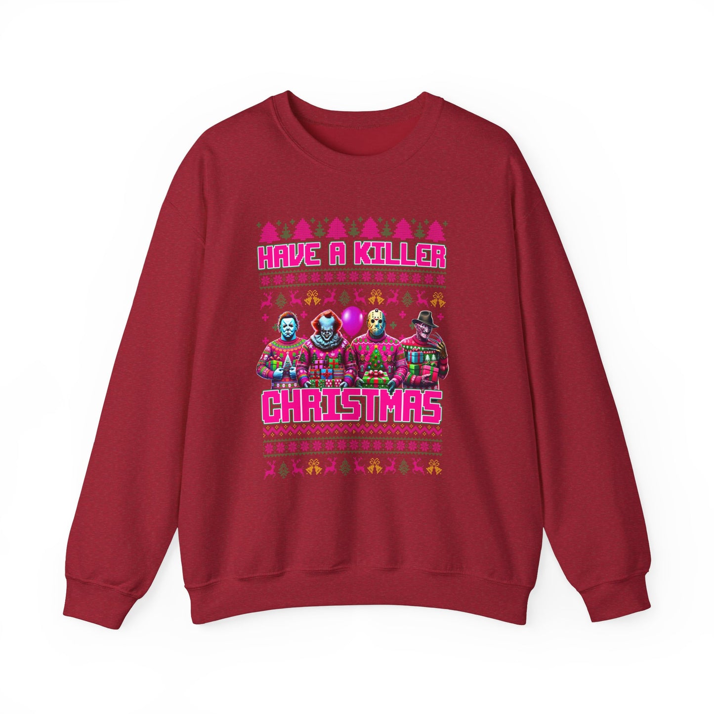 Psycho Pink Christmas Pullover