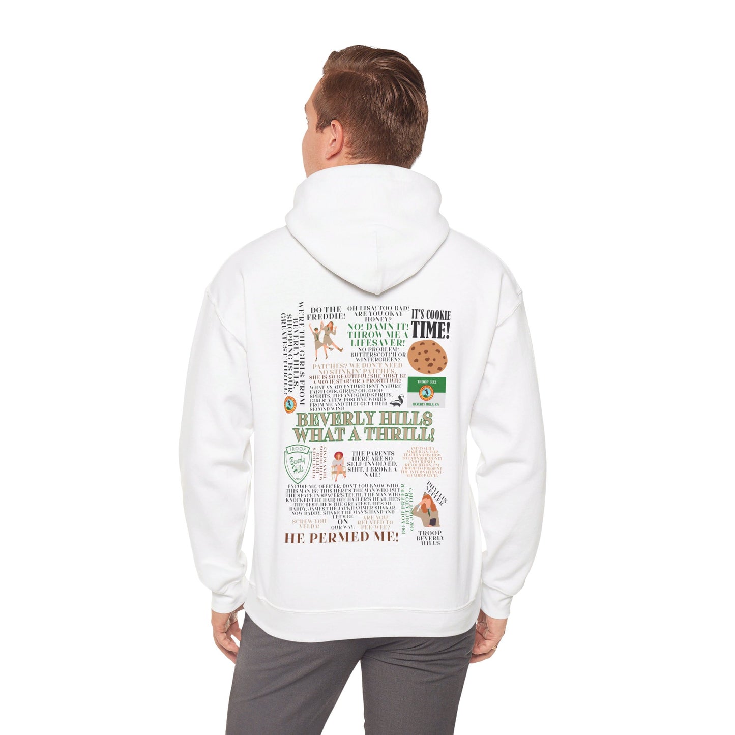 Troop Beverly Hills Quote Hoodie - No Stinking Patches