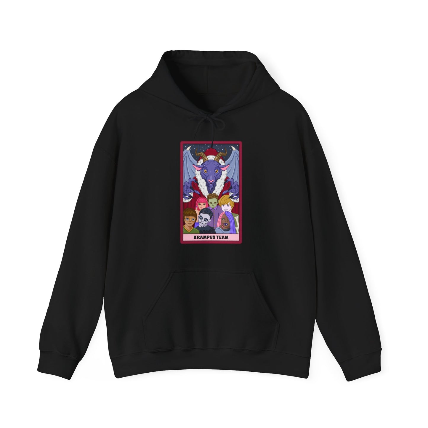 Krampus Team: Spooky Holiday Tarot Hoodie