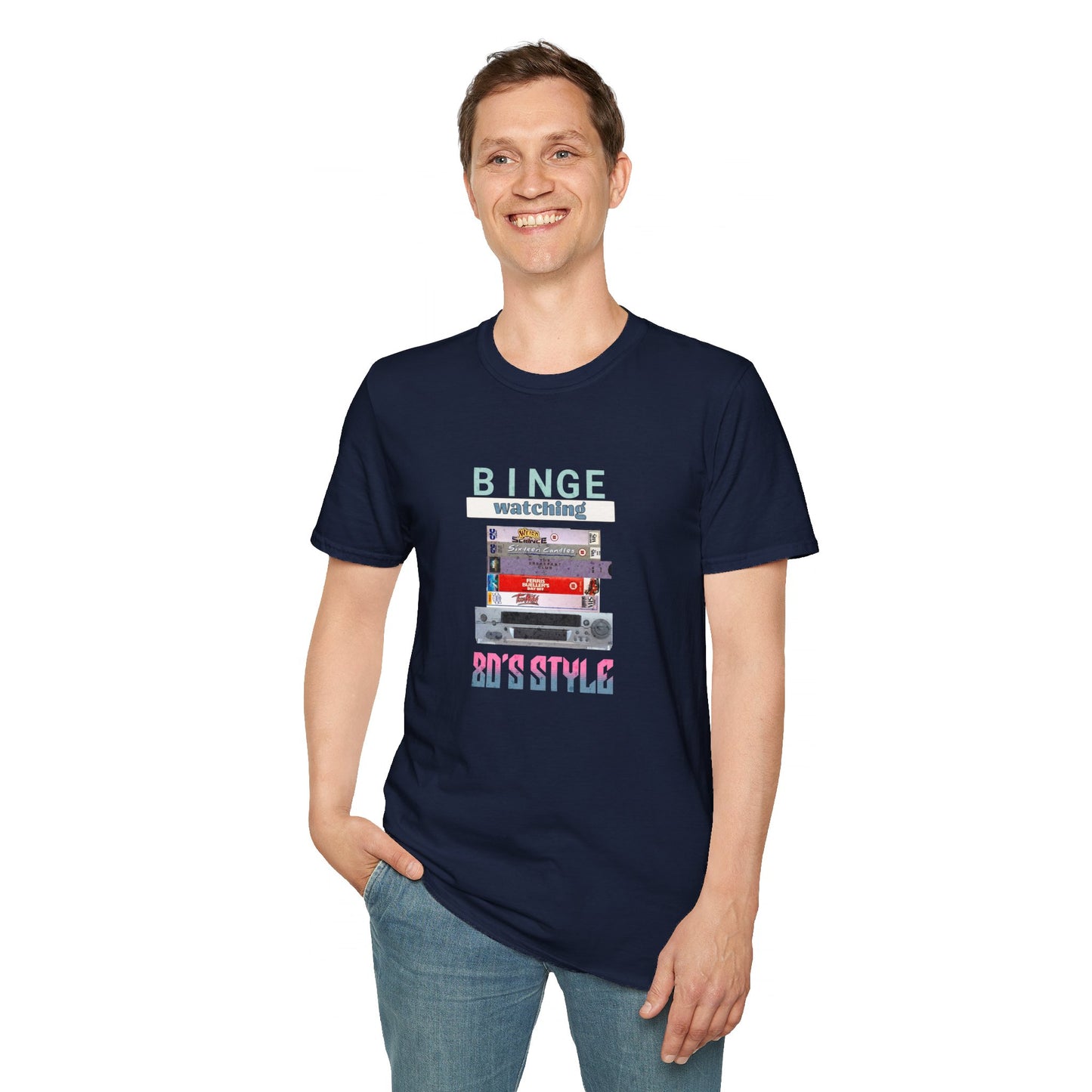 Binge Watching 80s Style Tee