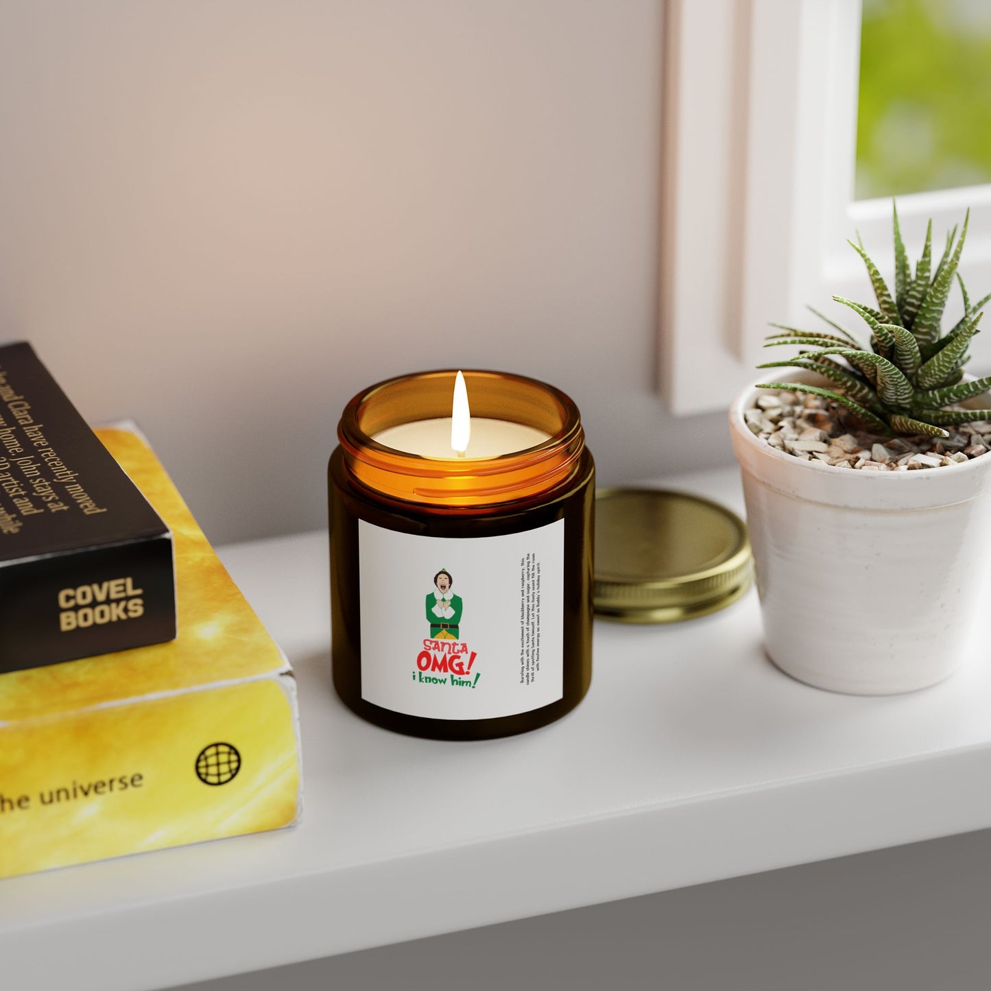 I Know Him Scented Candle, Coconut Apricot Wax