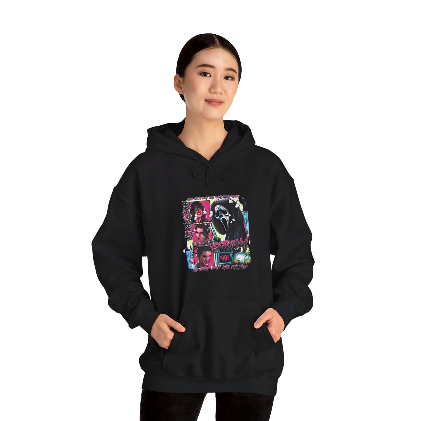 Neon Nightmare Scream Hoodie