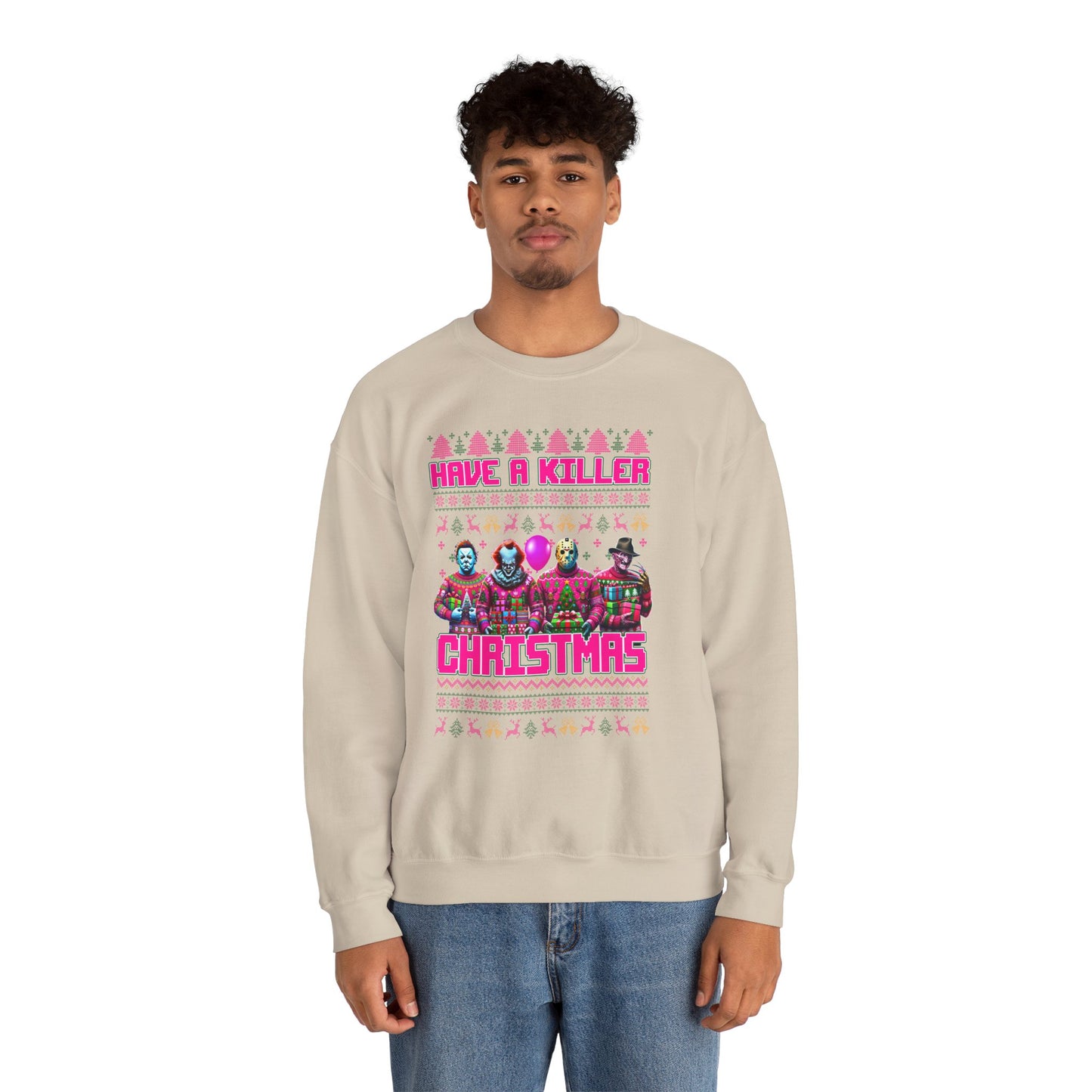 Psycho Pink Christmas Pullover