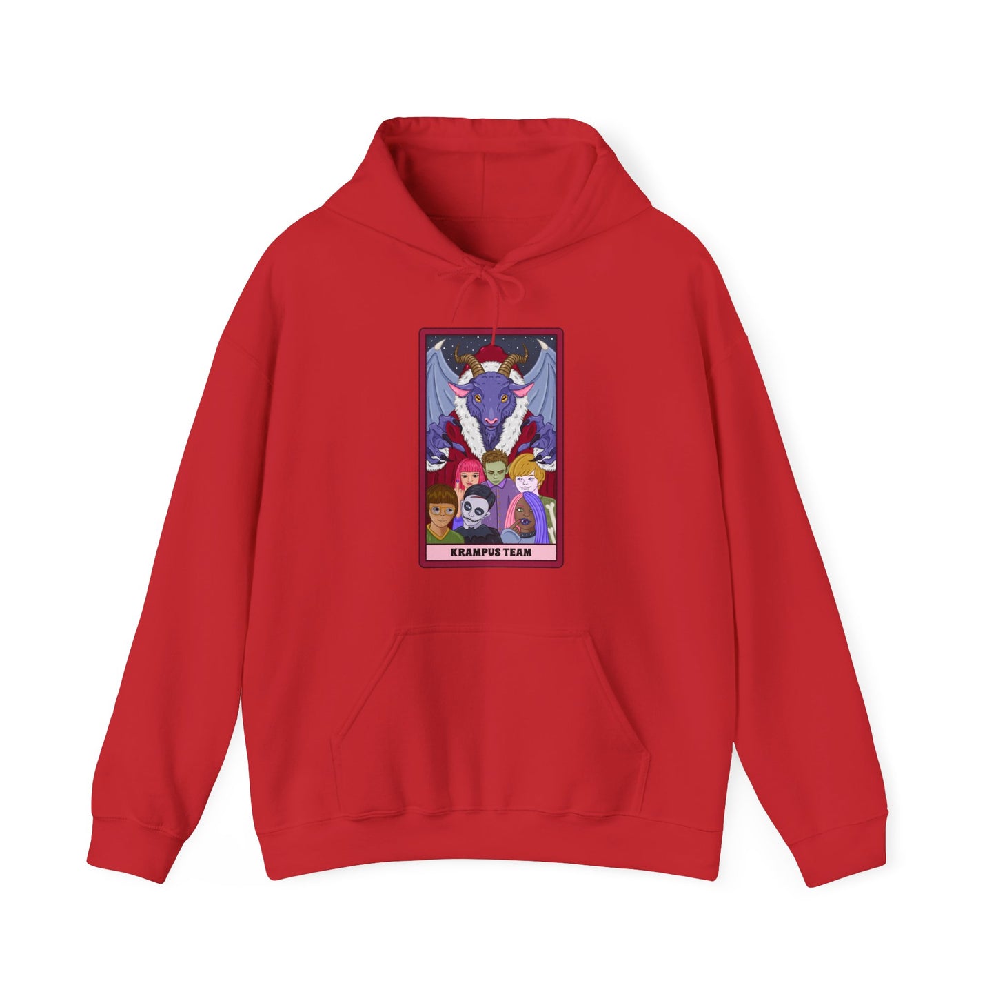 Krampus Team: Spooky Holiday Tarot Hoodie