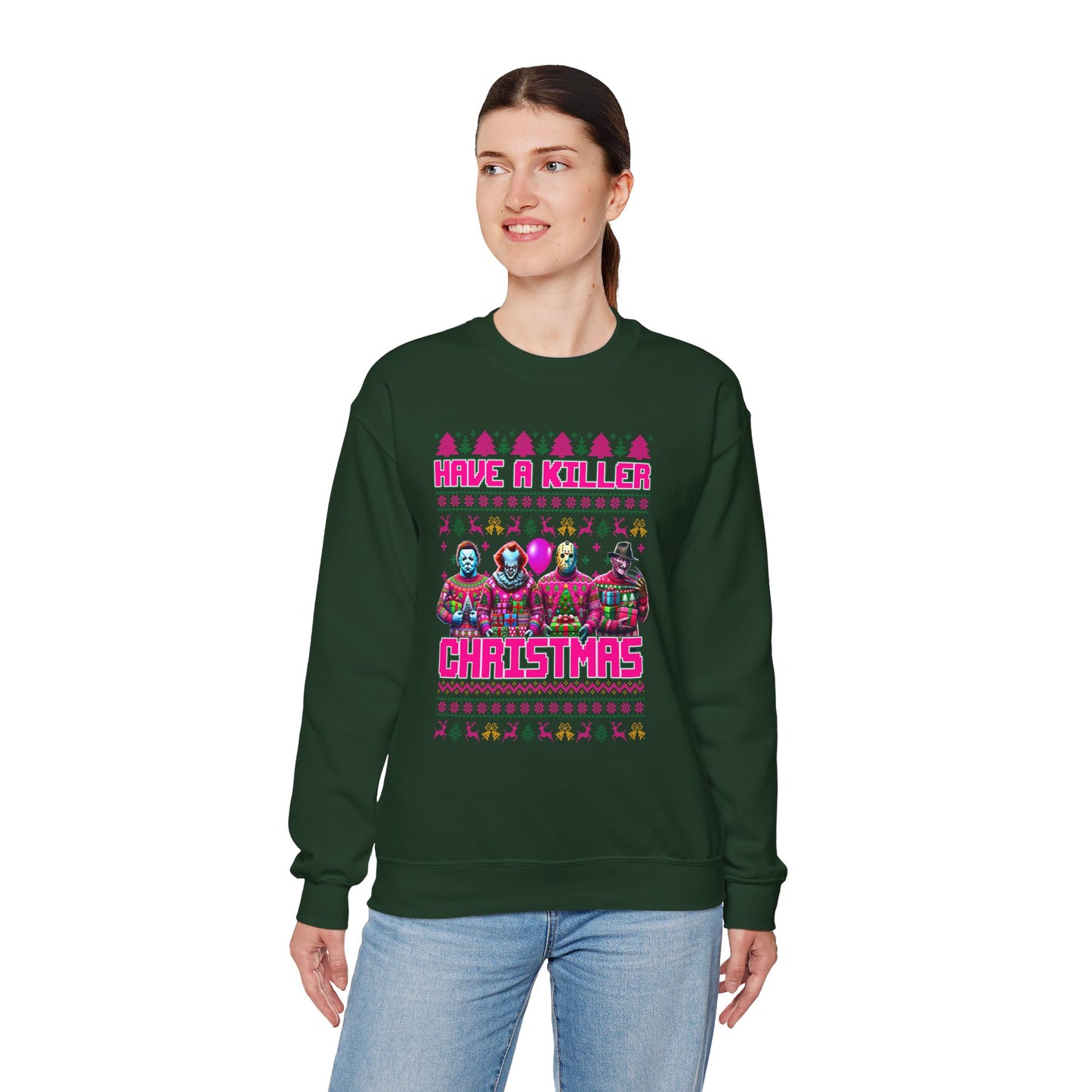 Psycho Pink Christmas Pullover