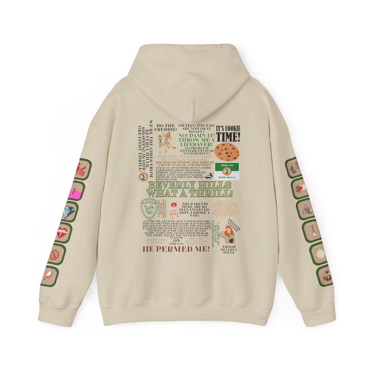 Troop Beverly Hills Quote Hoodie - Oodles of Patches