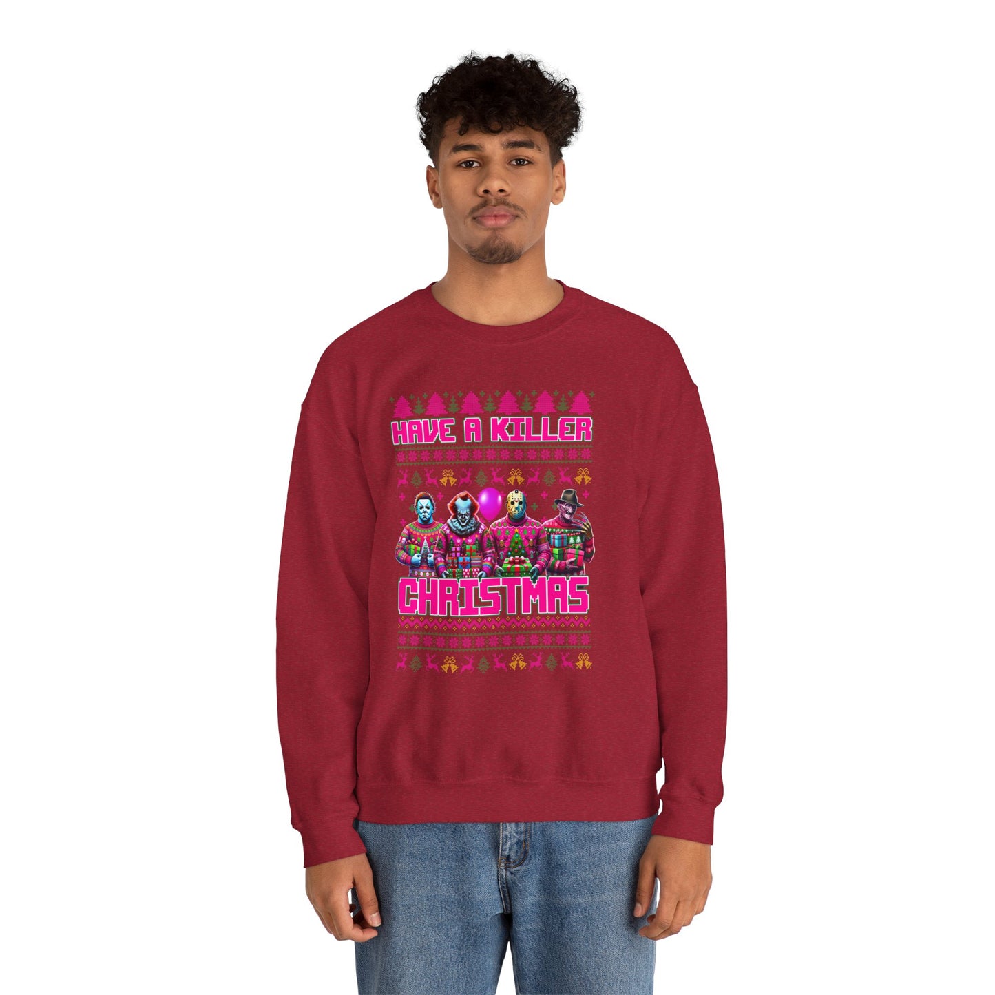 Psycho Pink Christmas Pullover