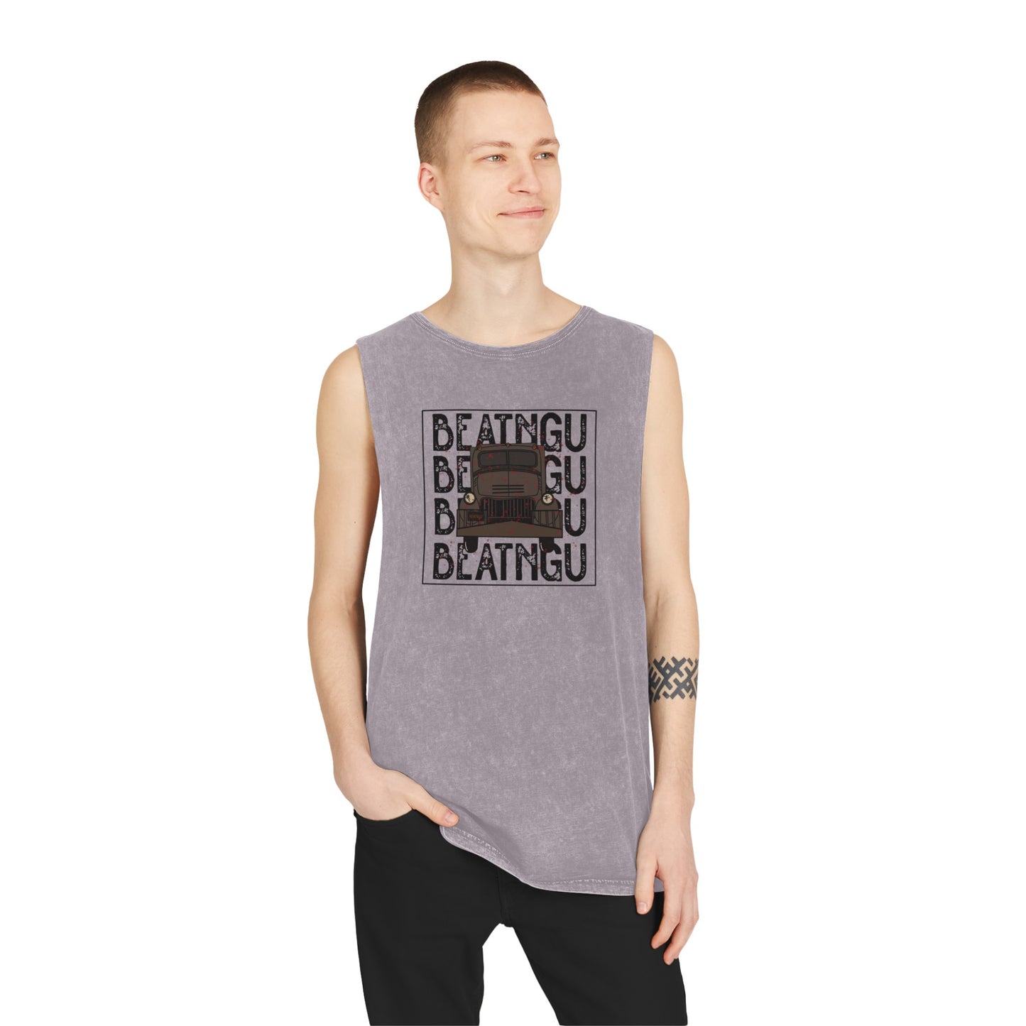 BEATNGU Unisex Stonewash Tank Top