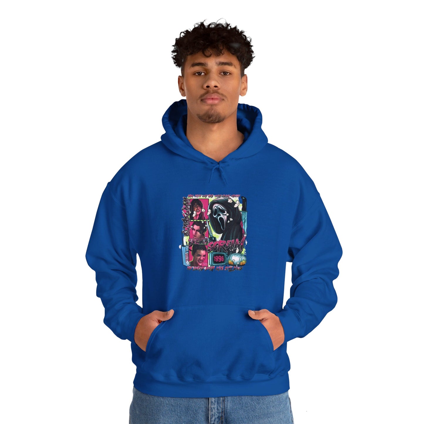 Neon Nightmare Scream Hoodie