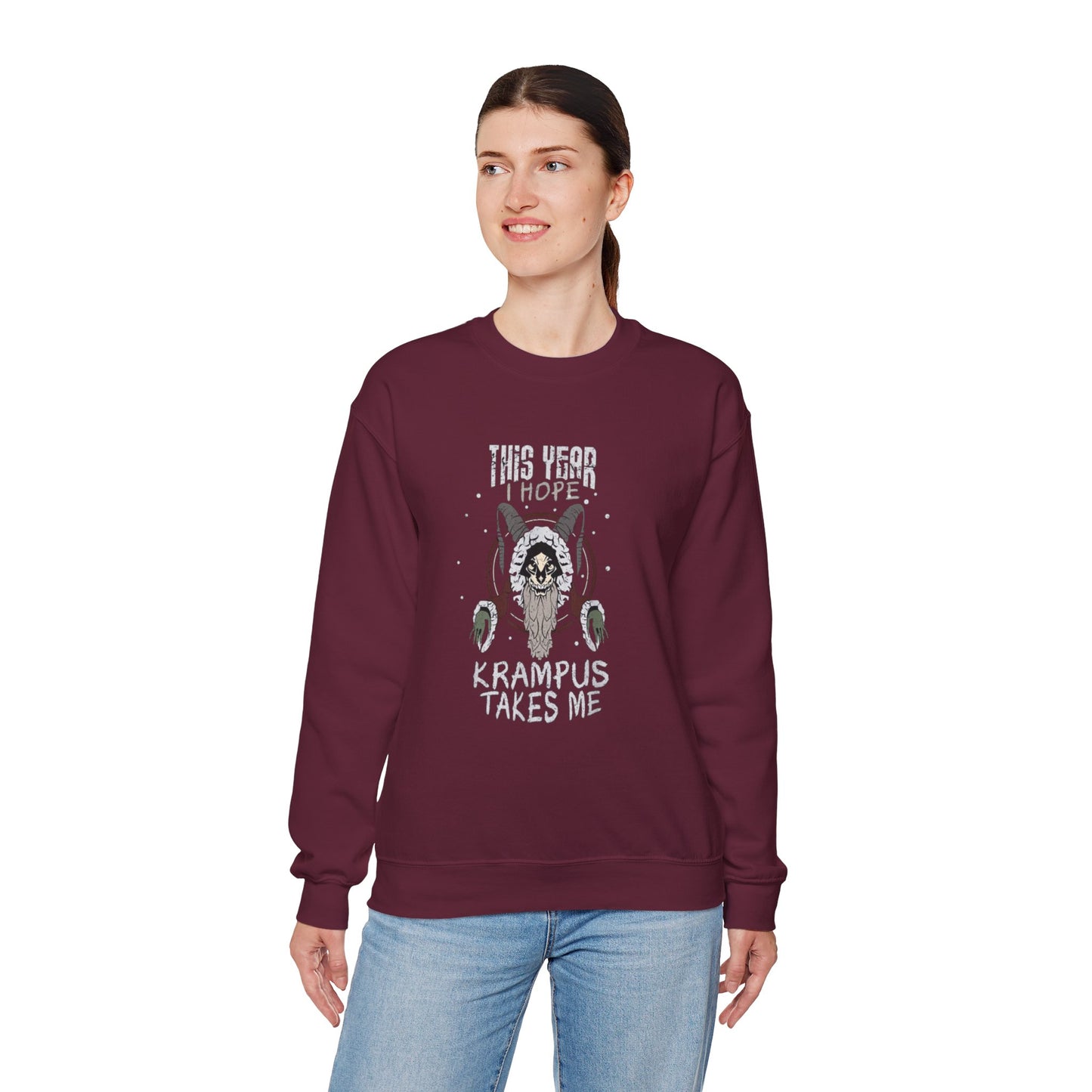 Krampus Takes Me Sweatshirt