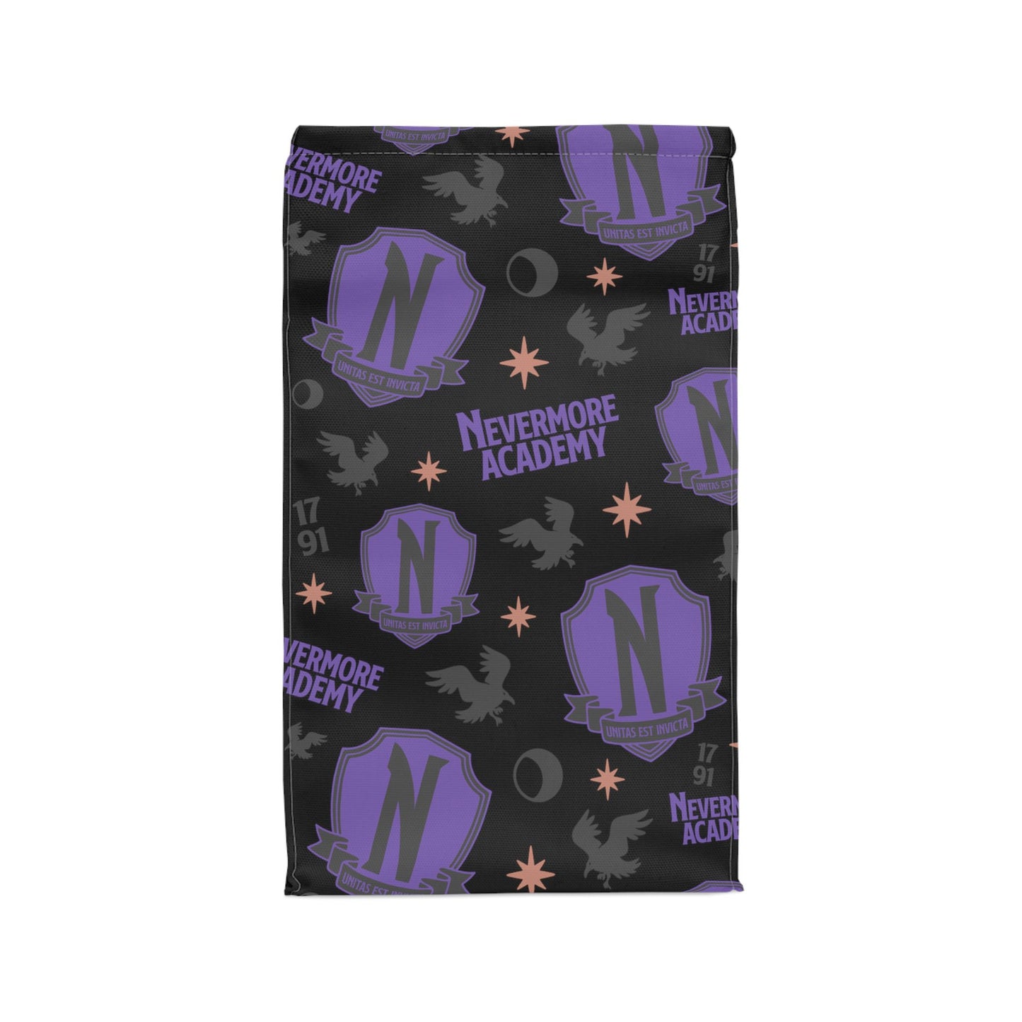 Nevermore Academy Polyester Lunch Bag - Black