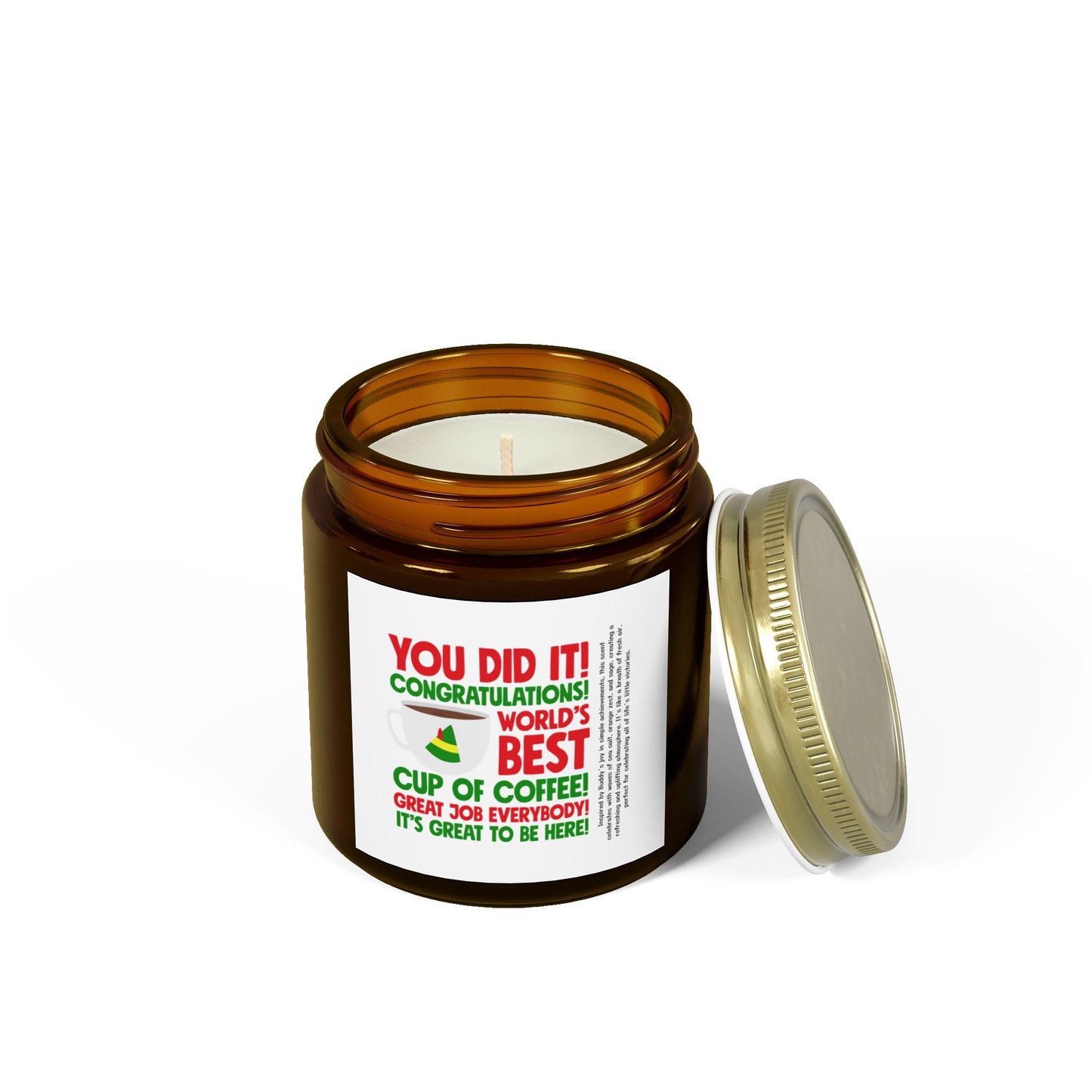 You Did It Scented Candle, Coconut Apricot Wax