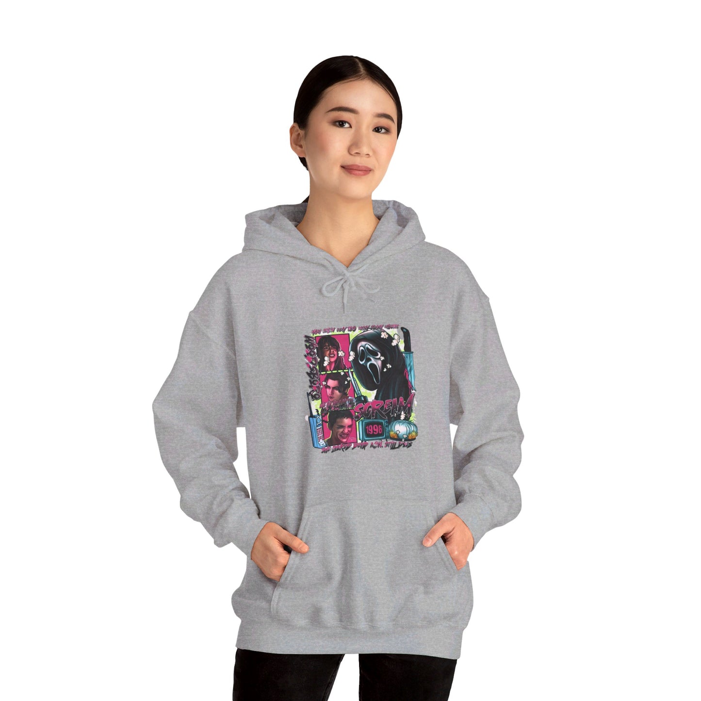 Neon Nightmare Scream Hoodie