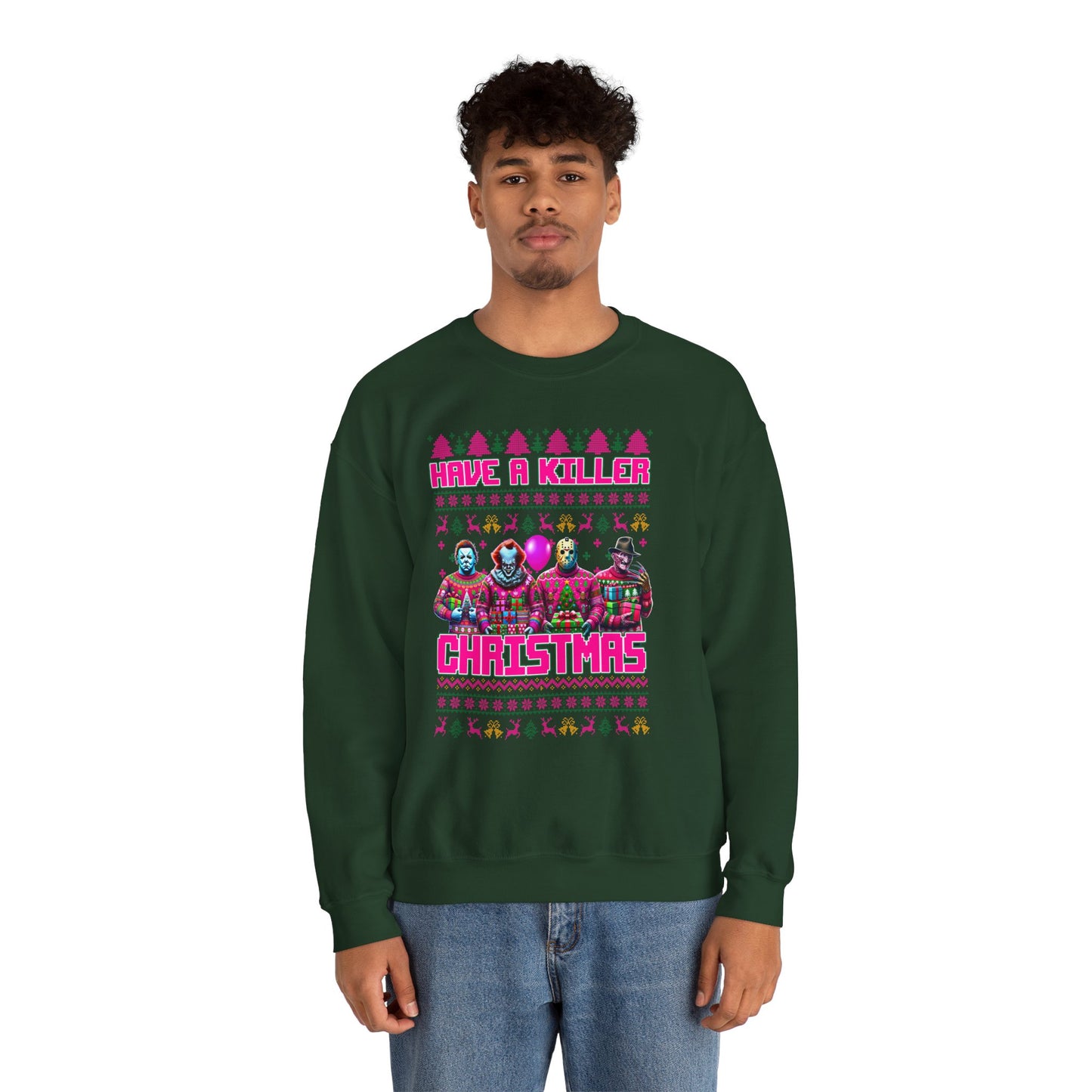 Psycho Pink Christmas Pullover