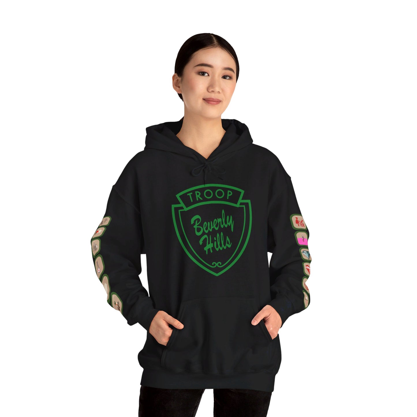 Troop Beverly Hills Logo Only Hoodie - Oodles of Patches