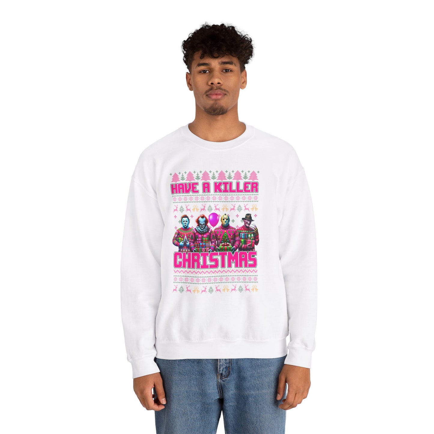 Psycho Pink Christmas Pullover