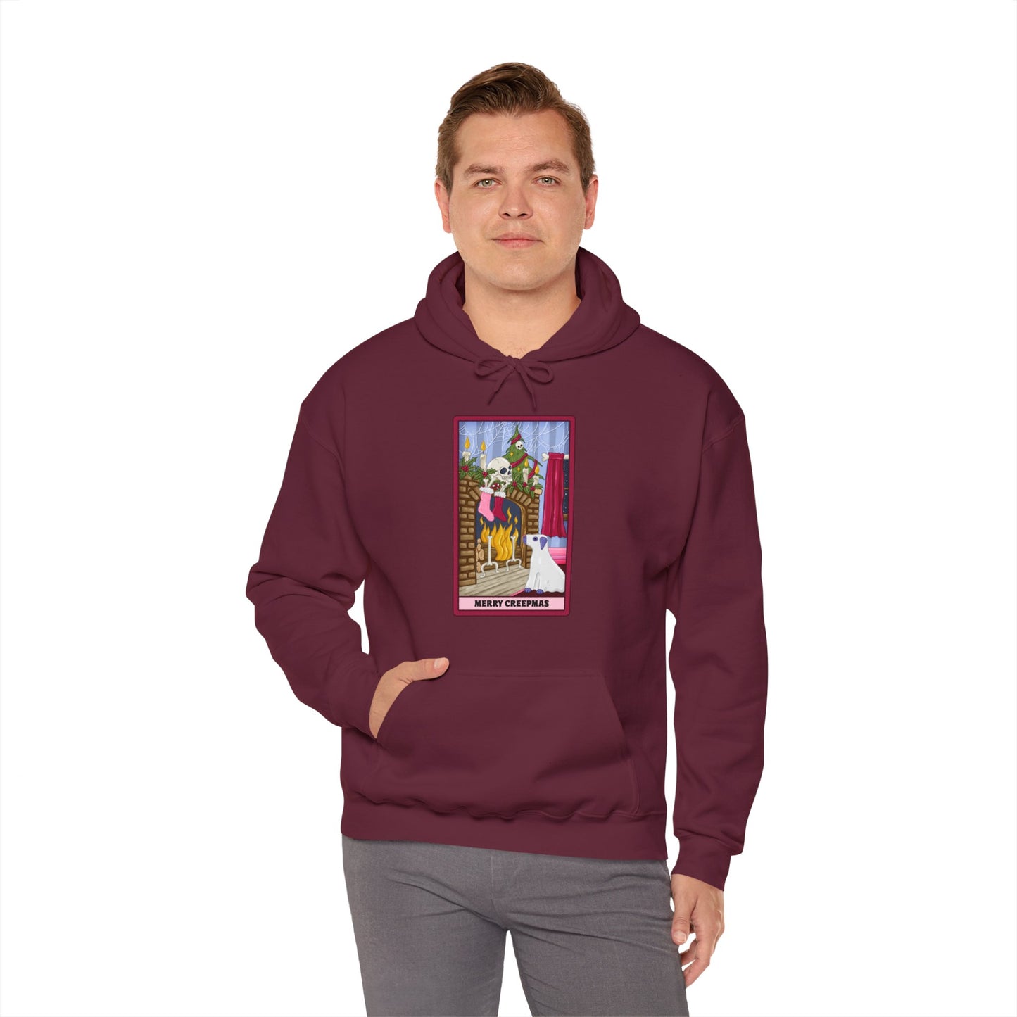 Merry Creepmas: Skeleton Holiday Tarot Hoodie