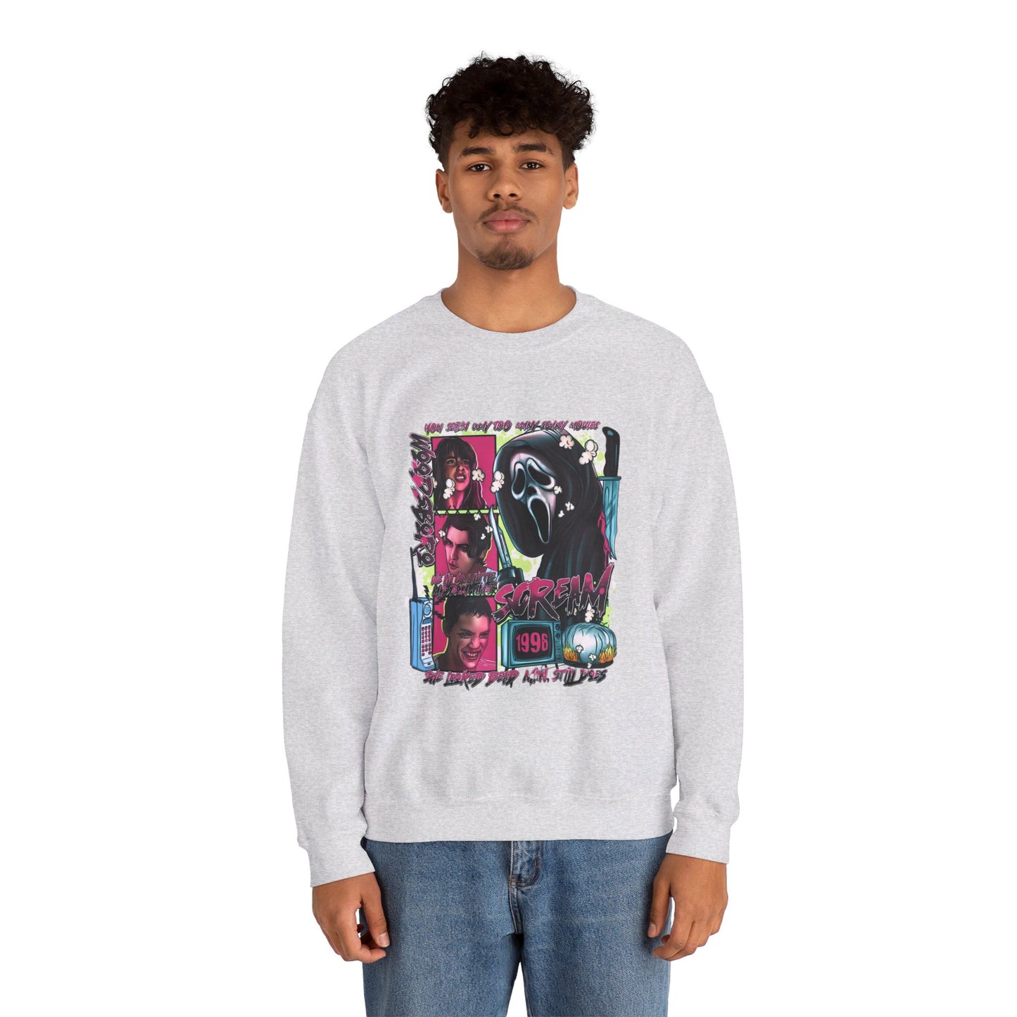 Neon Nightmare Scream Pullover