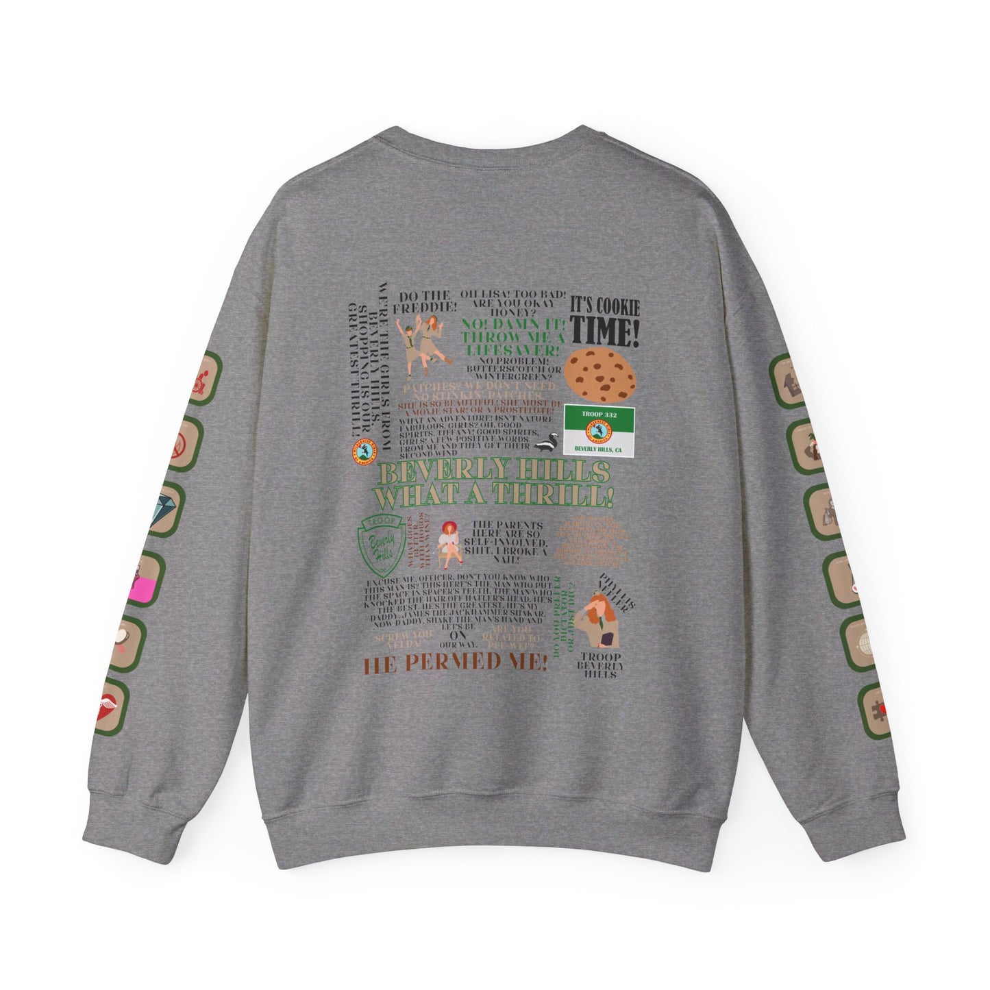 Troop Beverly Hills Quote Pullover - Oodles of Patches